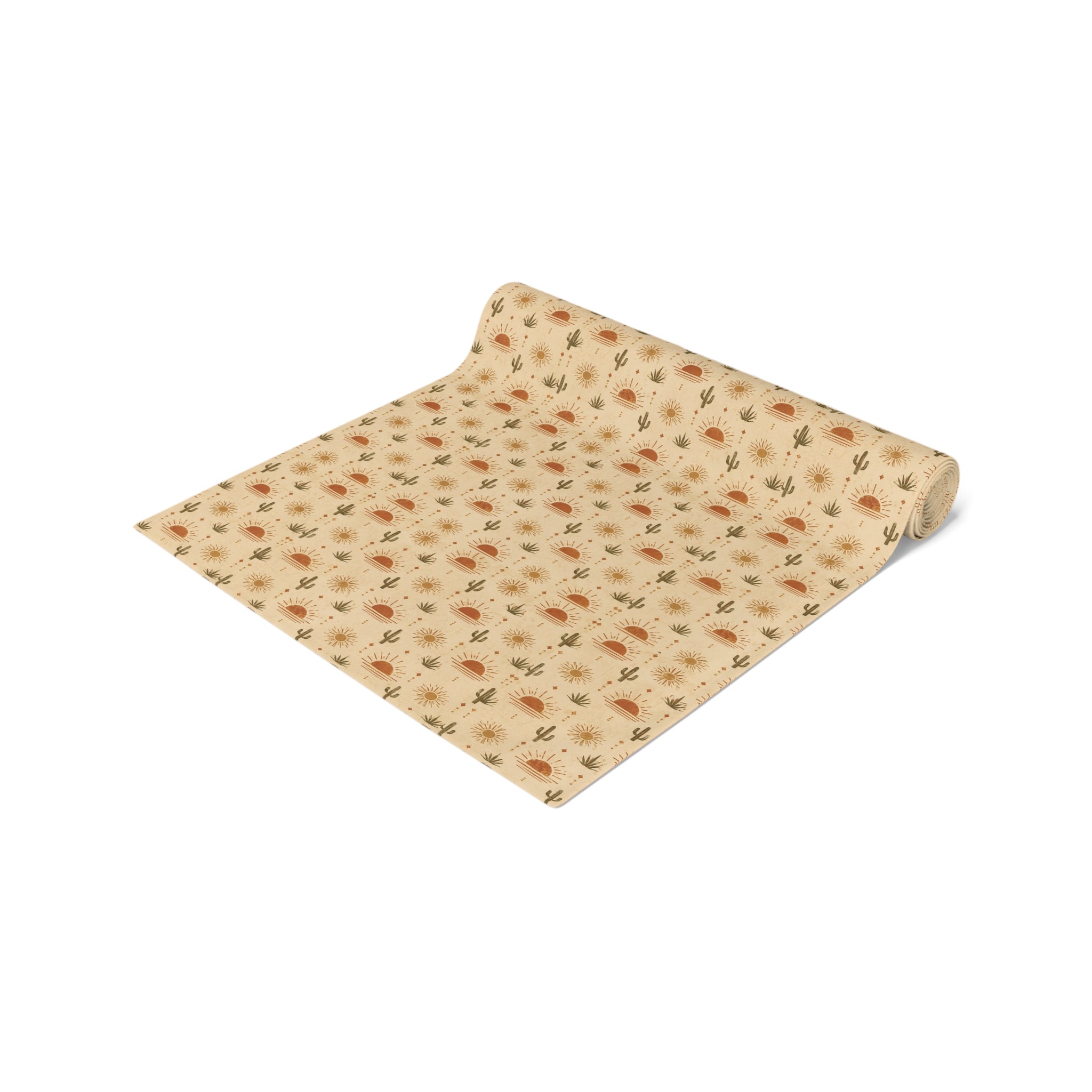 Autumn Harvest Table Runner - Fall Leaves & Pumpkins Cotton-Poly Dining Decor - Creations by Chris and Carlos