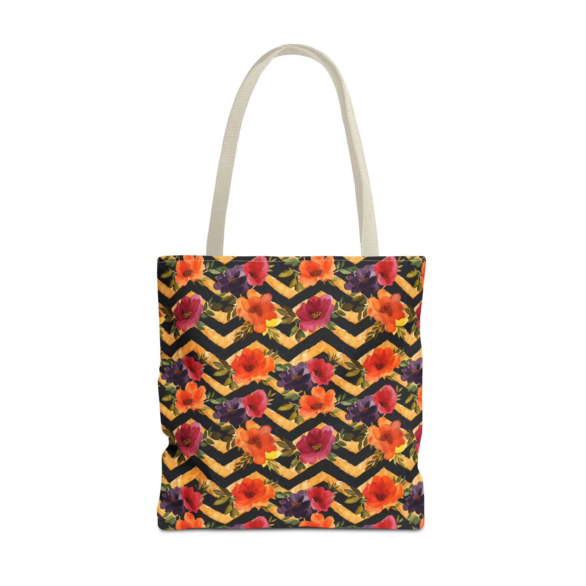 Sol y Alegría (Sun and Joy) Collection- Cactus Succulent Pattern Microfiber Blanket Soft Velveteen Throw for Home & Garden Lovers Floral Chevron Tote Bag — Bright Orange & Pink All-Over-Print Beach Shopper - Creations by Chris and Carlos