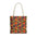 Sol y Alegría (Sun and Joy) Collection- Cactus Succulent Pattern Microfiber Blanket Soft Velveteen Throw for Home & Garden Lovers Floral Chevron Tote Bag — Bright Orange & Pink All-Over-Print Beach Shopper - Creations by Chris and Carlos