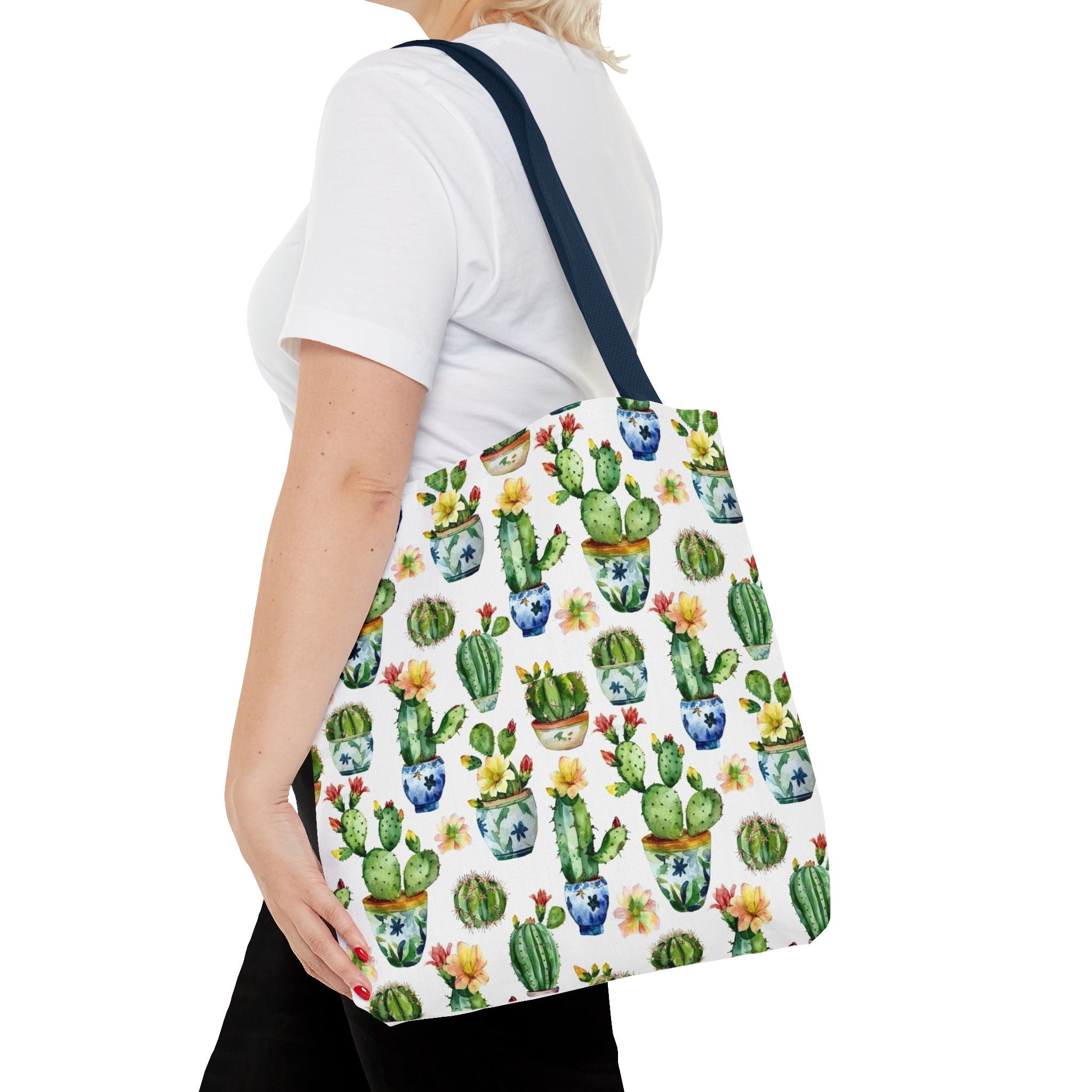 Sol y Alegría (Sun and Joy) Collection- Cactus Succulent Pattern Microfiber Blanket Soft Velveteen Throw for Home & Garden Lovers Cactus Watercolor Tote Bag – Floral Potted Succulent Pattern All-Over Print - Creations by Chris and Carlos