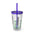 Powered by Plants- Sunsplash Tumbler with Straw, 16oz