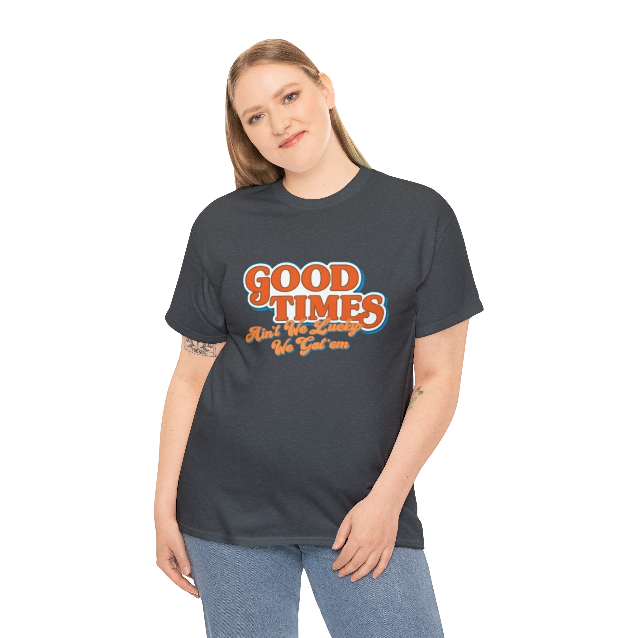 Good Times 70's TV Show- Unisex Heavy Cotton T-Shirt - Creations by Chris and Carlos