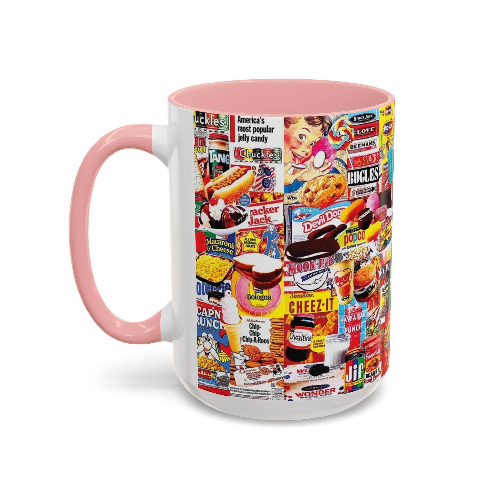Vintage Snack Packaging Collage Coffee Mug (11/15oz) - Creations by Chris and Carlos