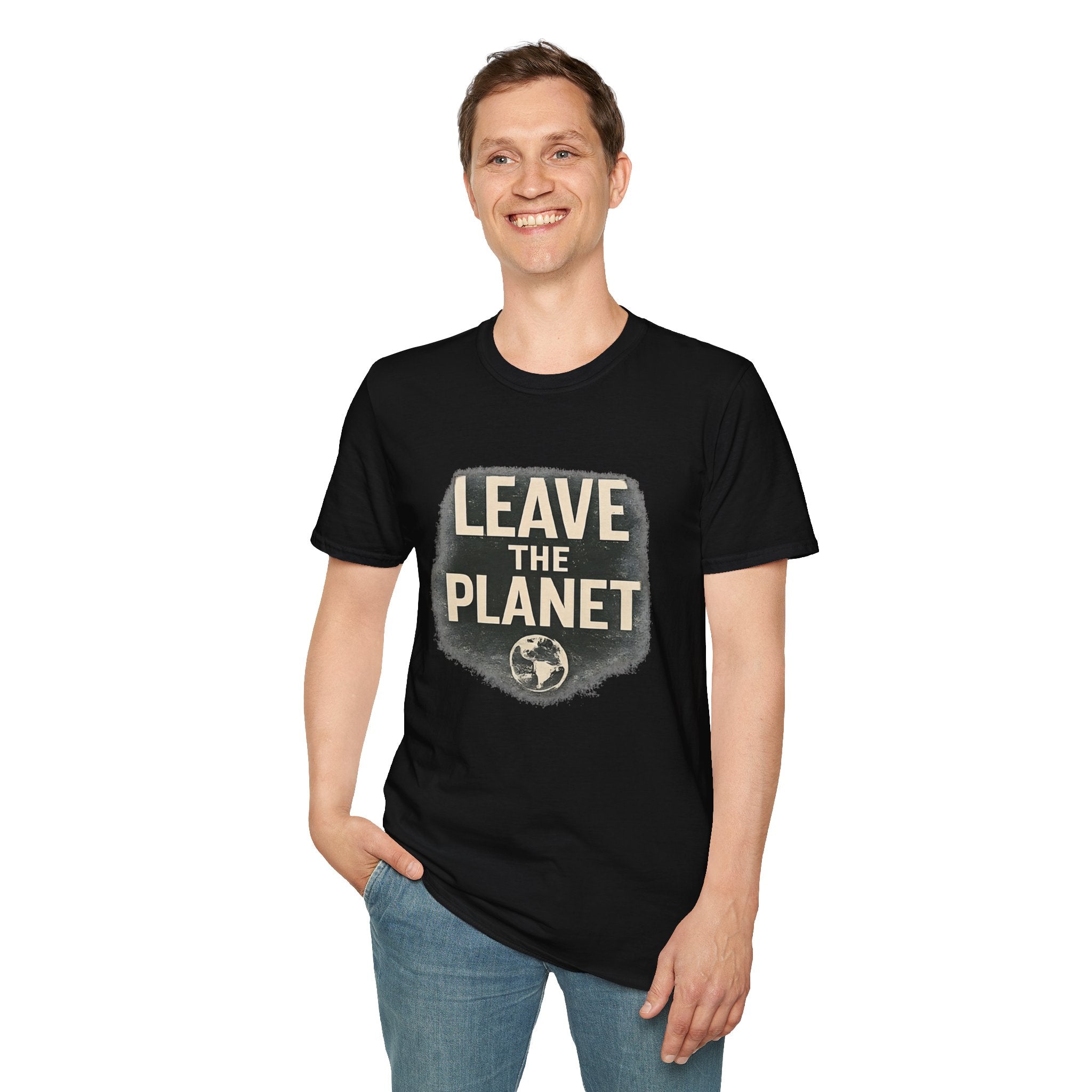 Leave the Planet T‑Shirt – Retro Space Graphic Tee - Creations by Chris and Carlos