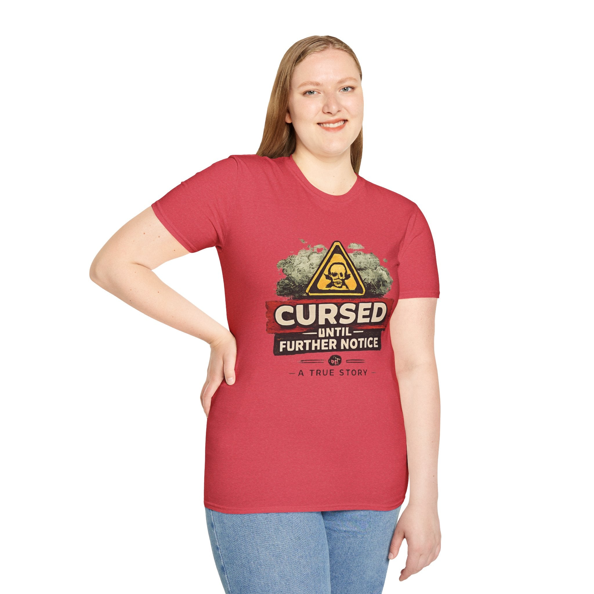 Cursed Until Further Notice T-Shirt – Humorous Dark Warning Graphic Tee - Creations by Chris and Carlos