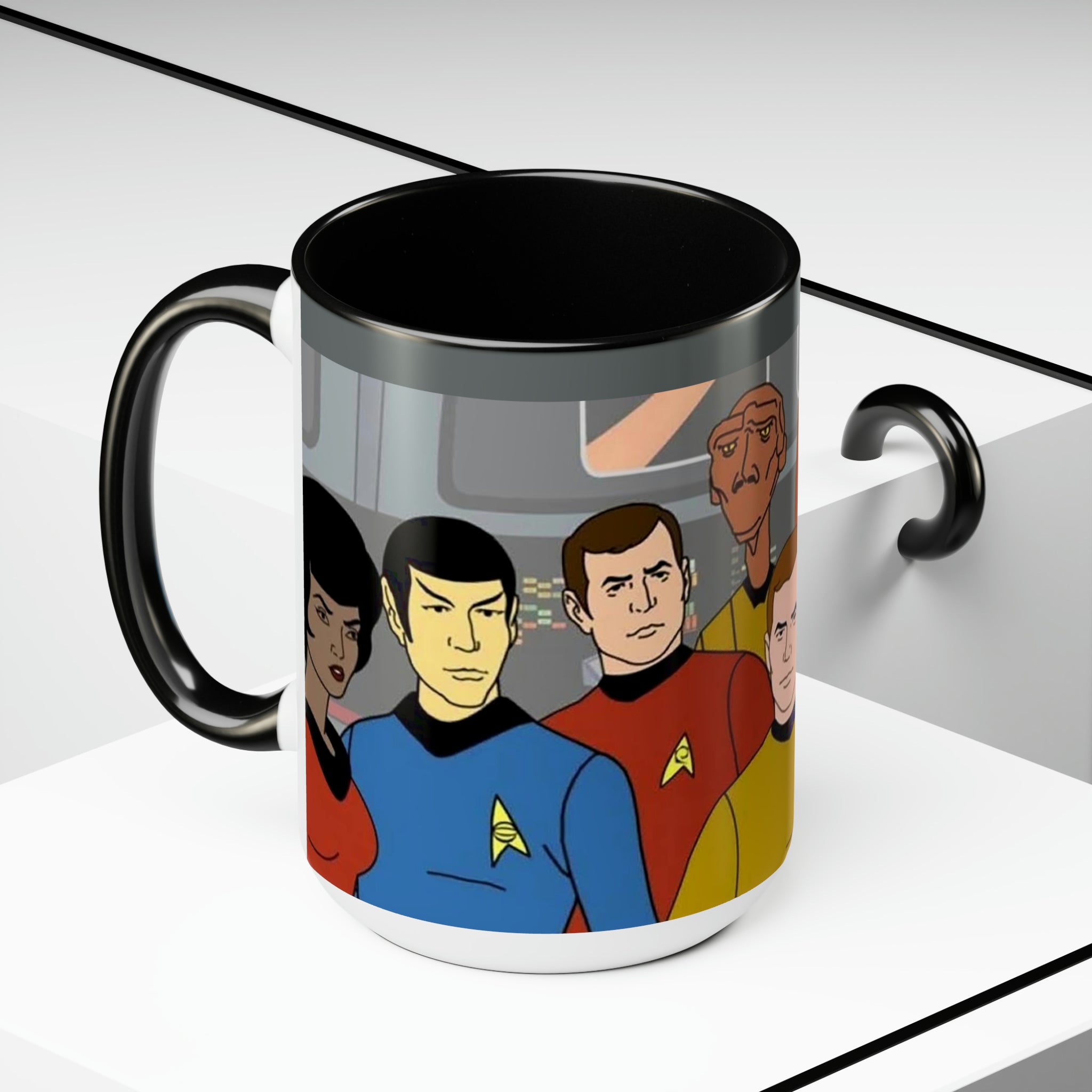 Star Trek Collection- White Ceramic Mug - Creations by Chris and Carlos