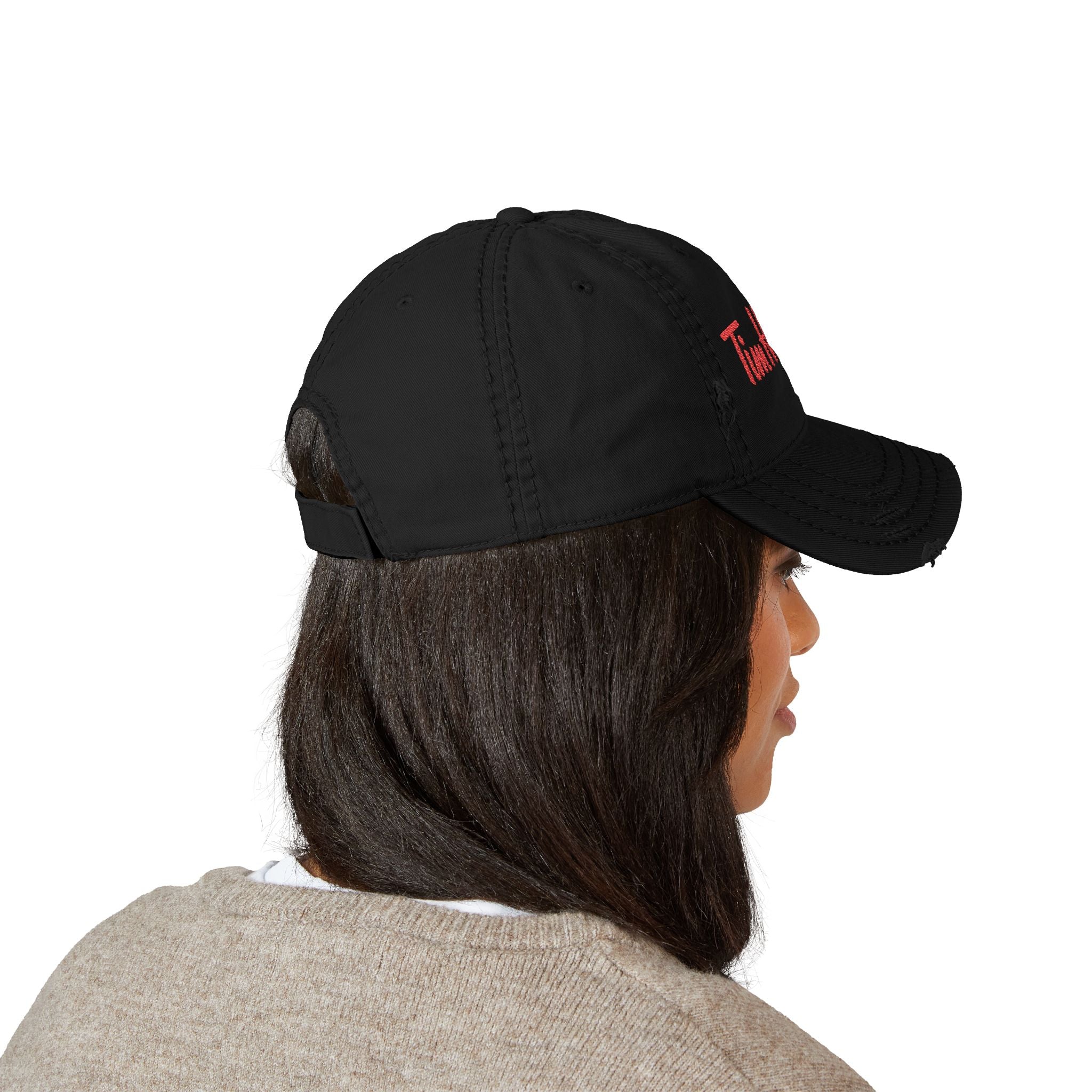Tim Hortons Embroidered Distressed Dad Hat — Washed Vintage Baseball Cap - Creations by Chris and Carlos