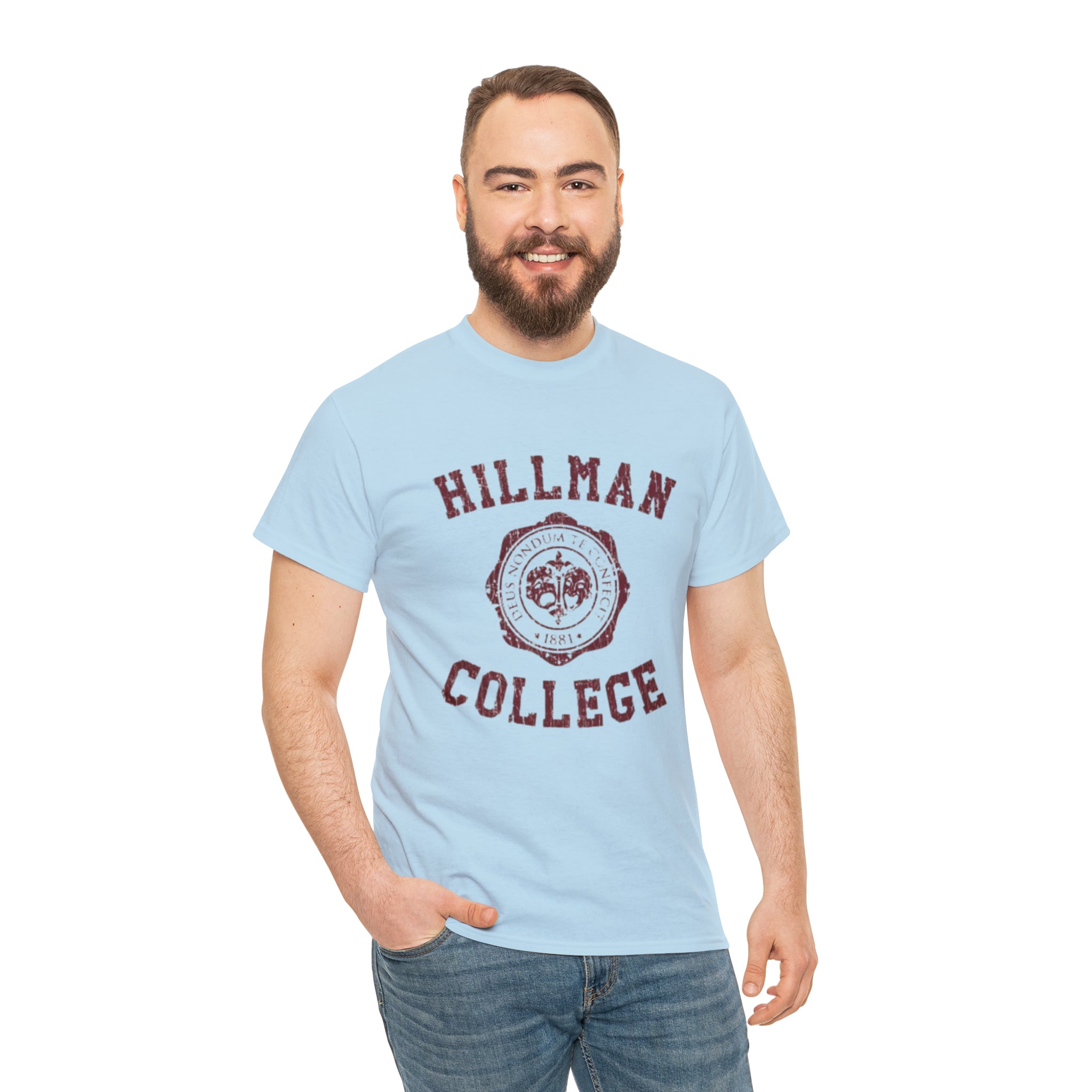 Hillman College- Unisex Heavy Cotton T-Shirt - Creations by Chris and Carlos