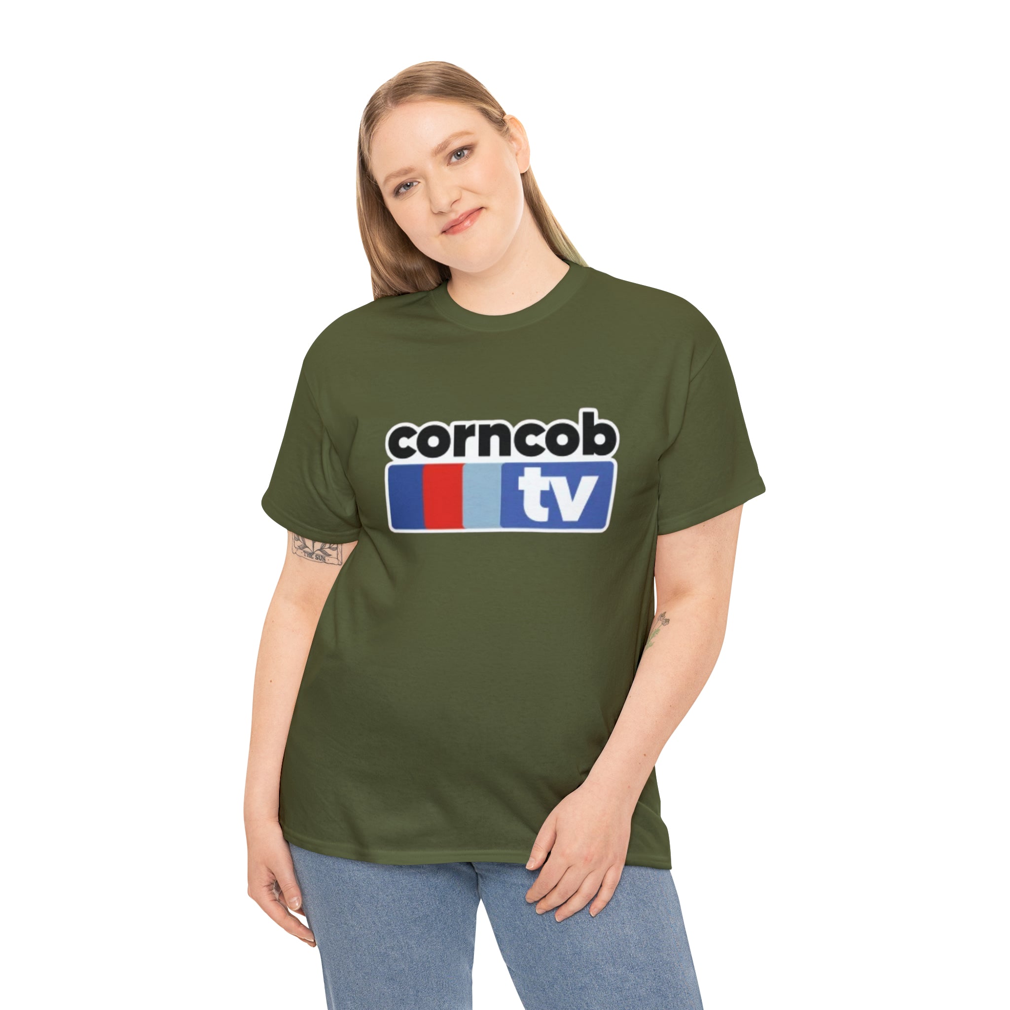 Corncob Tv- Unisex Heavy Cotton T-Shirt - Creations by Chris and Carlos