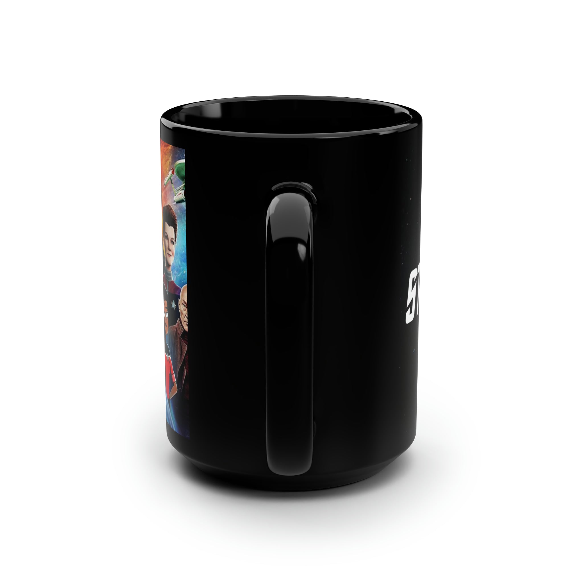 Star Trek Collection- Black Mug, 15oz - Creations by Chris and Carlos