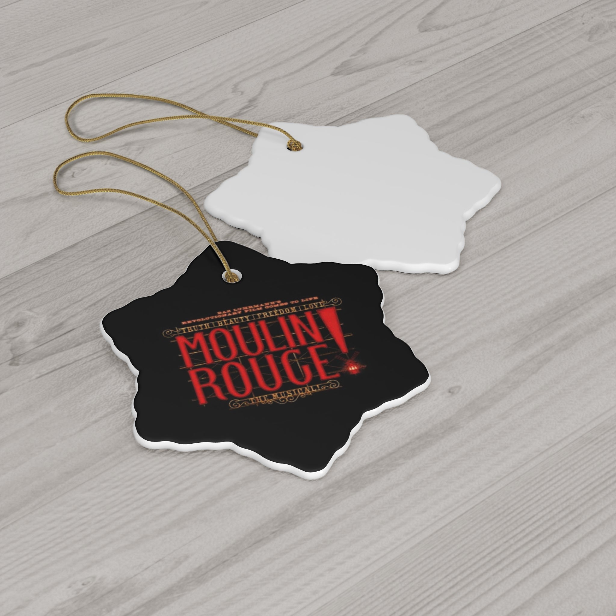 Moulin Rouge- Ceramic Ornament, 4 Shapes - Creations by Chris and Carlos