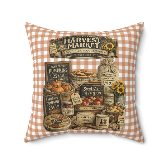 Old Soul Harvest™ Heirloom Plaid Throw Pillow - Throw Pillow from Old Soul Harvest Campfire Circle