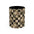 Vintage Floral Checkered Mug — Retro Black & Cream Ceramic Coffee Cup (11oz/15oz)