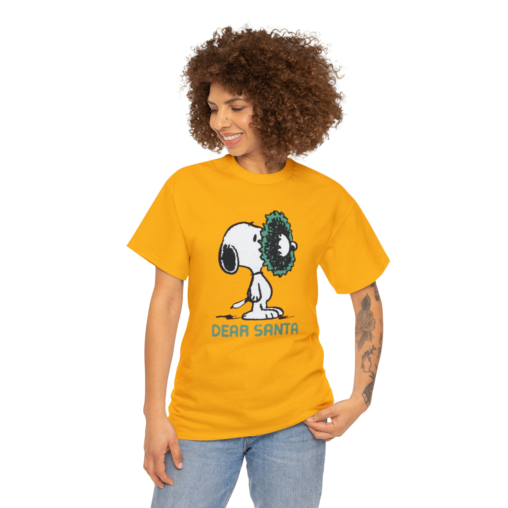 Snoopy- Unisex Heavy Cotton T-Shirt - Creations by Chris and Carlos