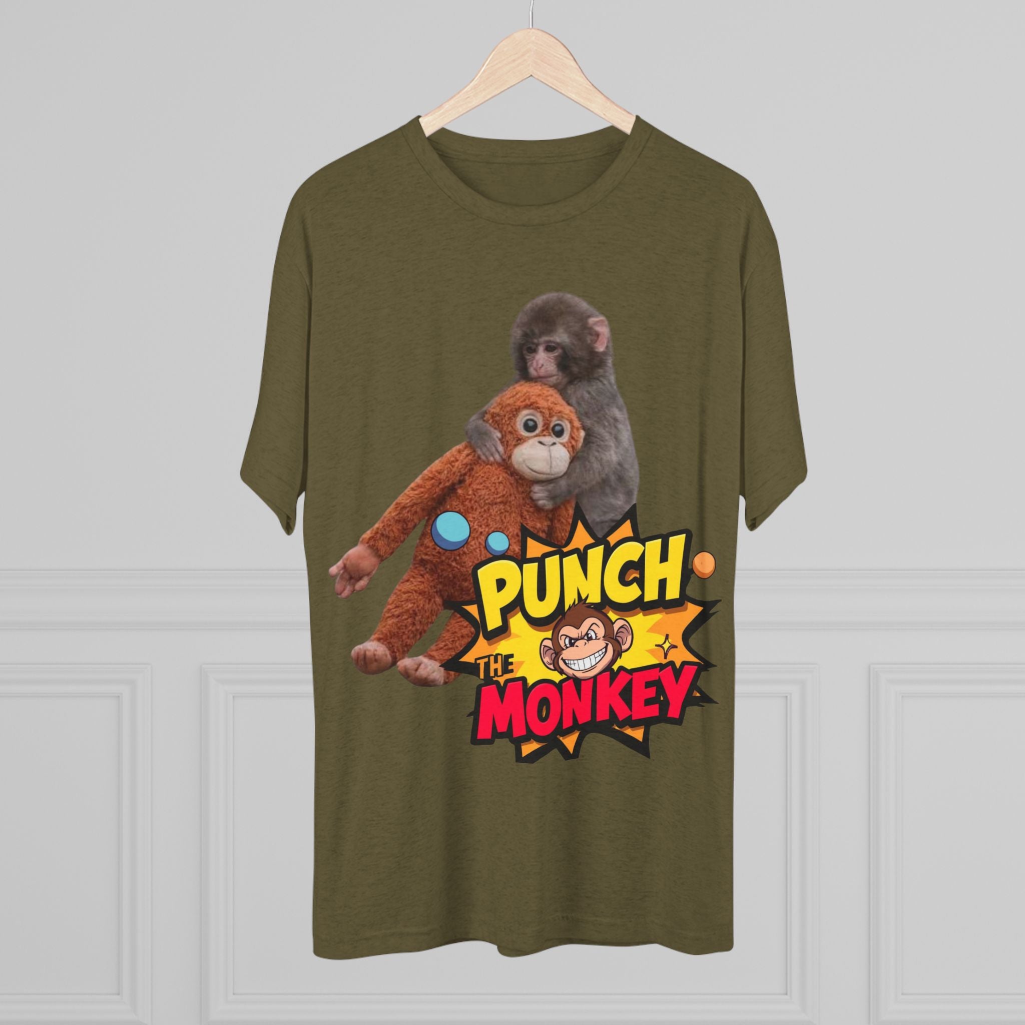 Punch the Monkey T-Shirt — Retro Comic Cartoon Monkey Graphic Tee - Creations by Chris and Carlos