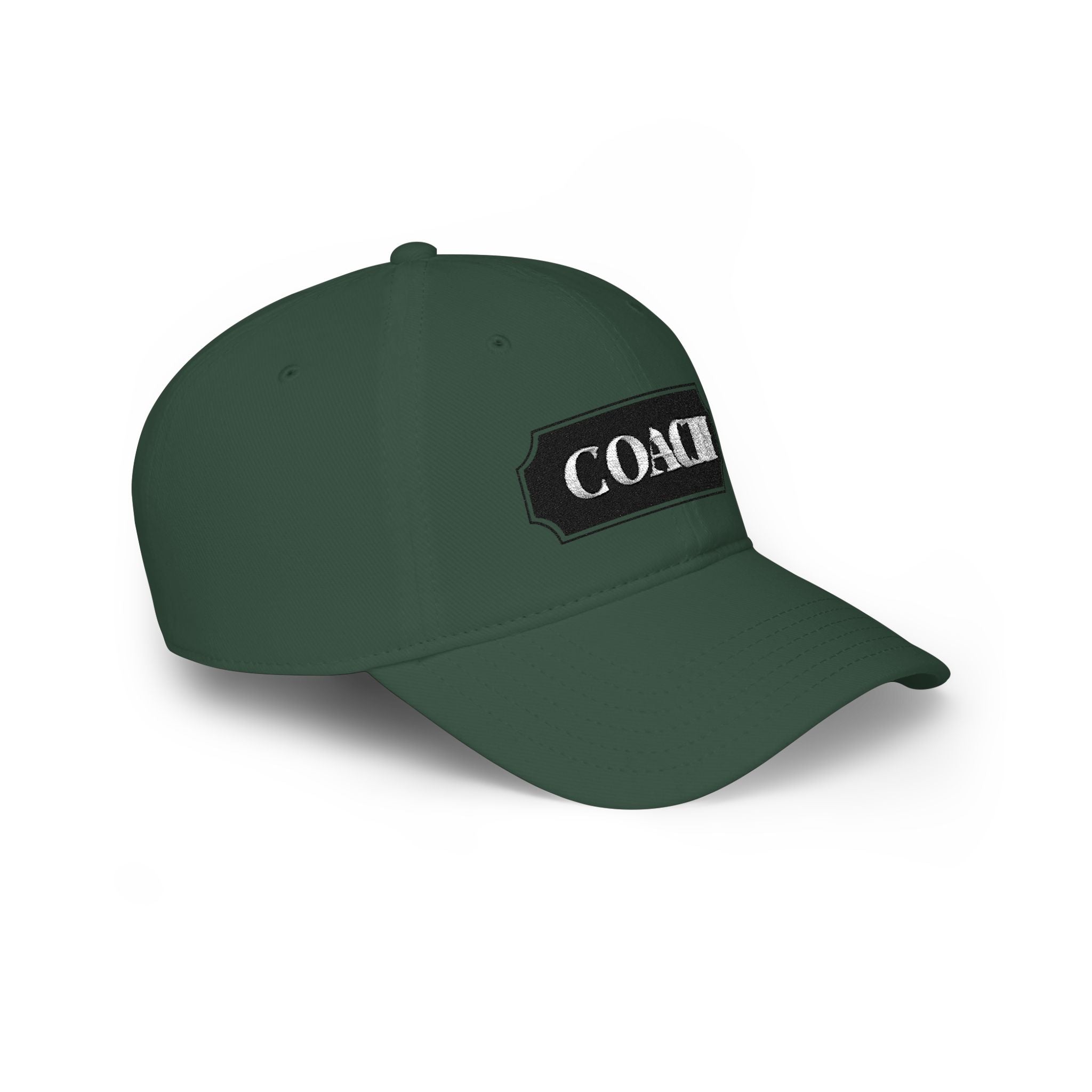 Coach Embroidered Patch Baseball Cap — Low Profile Coach Hat - Creations by Chris and Carlos