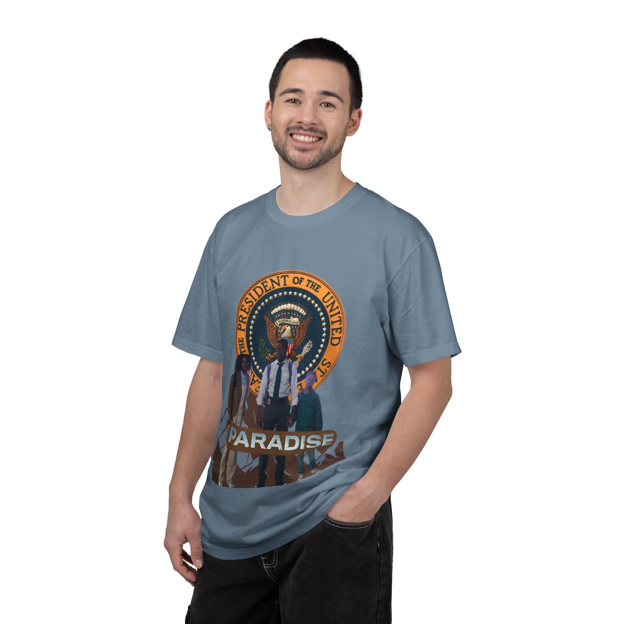Paradise Presidential Seal Graphic T-Shirt - Creations by Chris and Carlos
