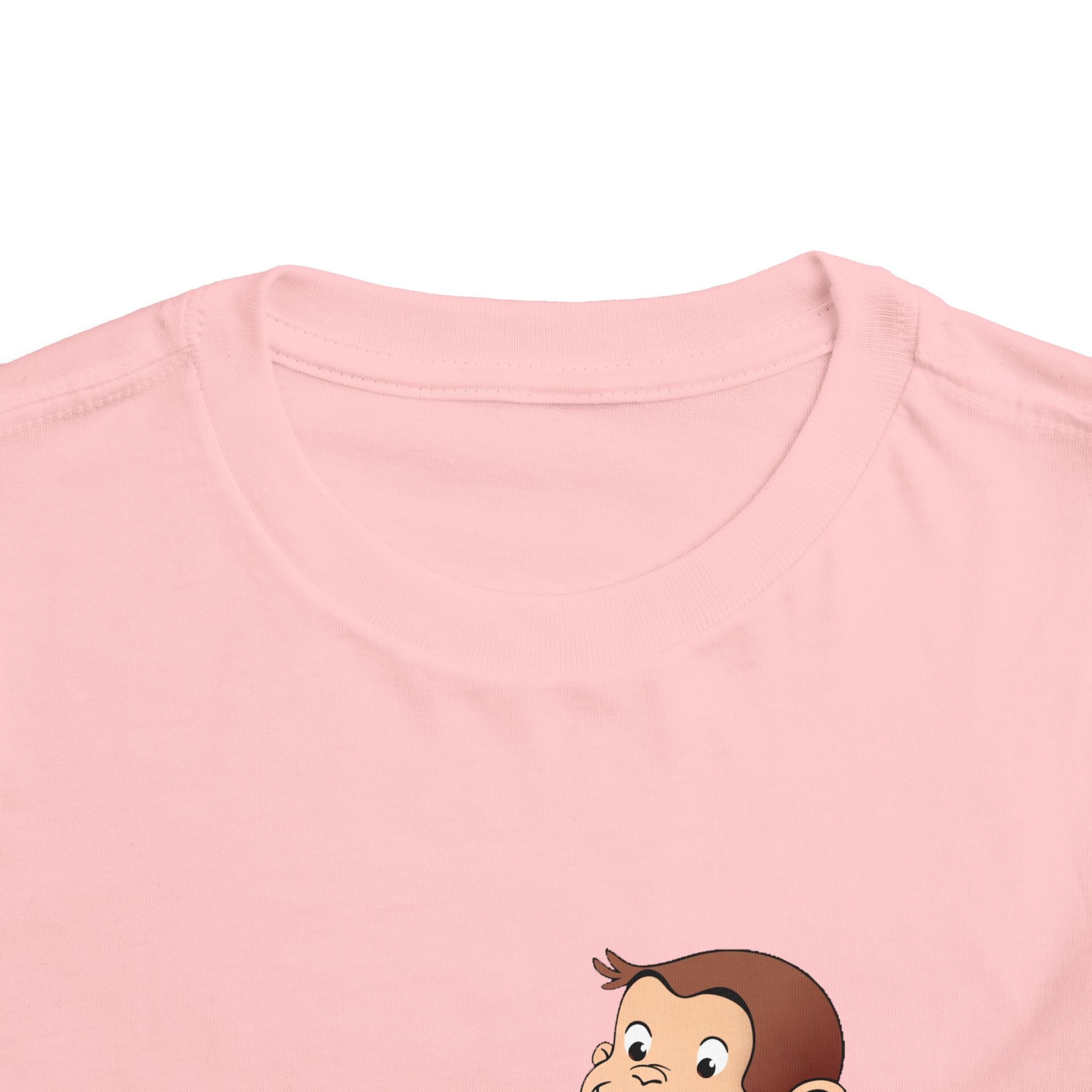 Curious Monkey Toddler Tee – Cute Banana Graphic Short Sleeve Shirt - Creations by Chris and Carlos