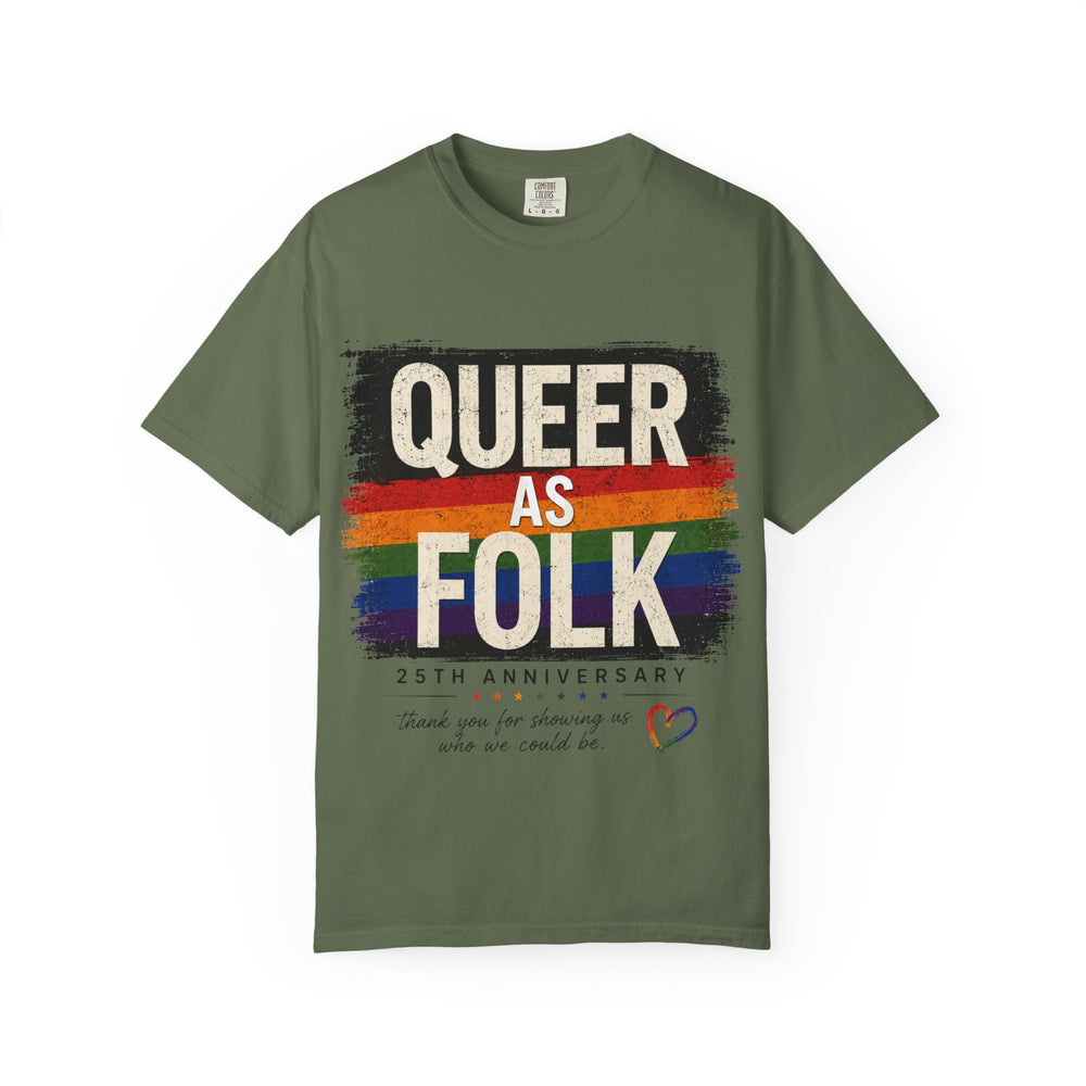 Queer As Folk 25th Anniversary T-Shirt — Rainbow Pride Tee