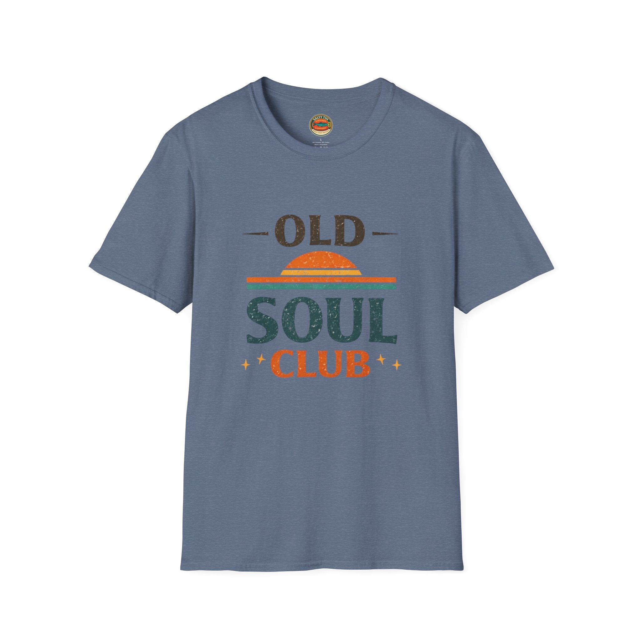 Old Soul Club T-Shirt — Retro Sunset Graphic Tee - Creations by Chris and Carlos