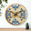 Ochre and Greens- Wall Clock