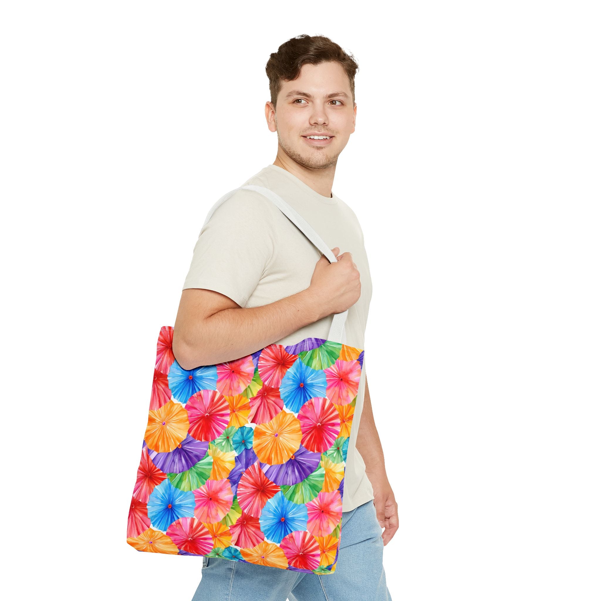 Sol y Alegría (Sun and Joy) Collection- Cactus Succulent Pattern Microfiber Blanket Soft Velveteen Throw for Home & Garden Lovers Colorful Paper Parasol Pattern Tote Bag — Vibrant Summer Beach Market Bag - Creations by Chris and Carlos