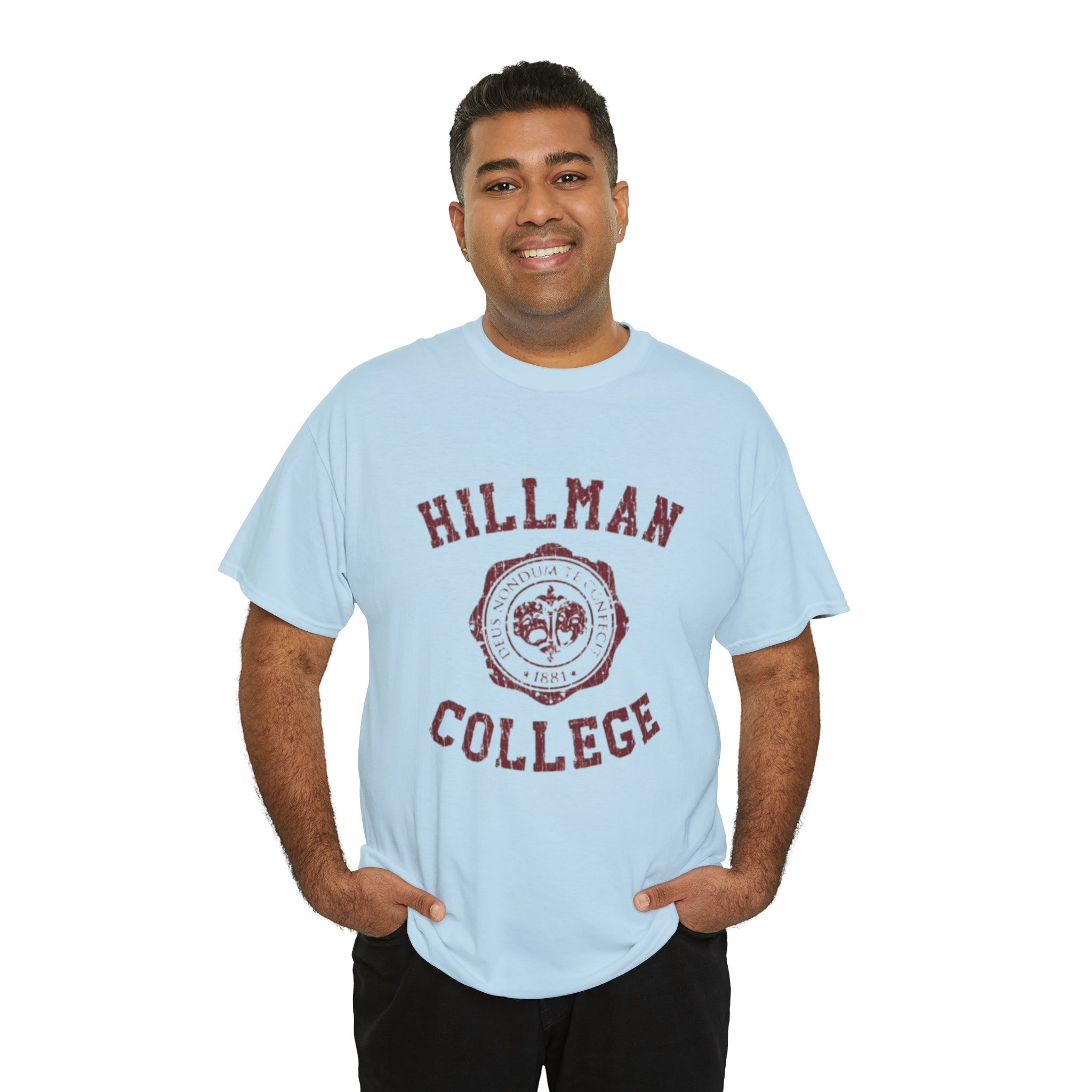 Hillman College- Unisex Heavy Cotton T-Shirt - Creations by Chris and Carlos