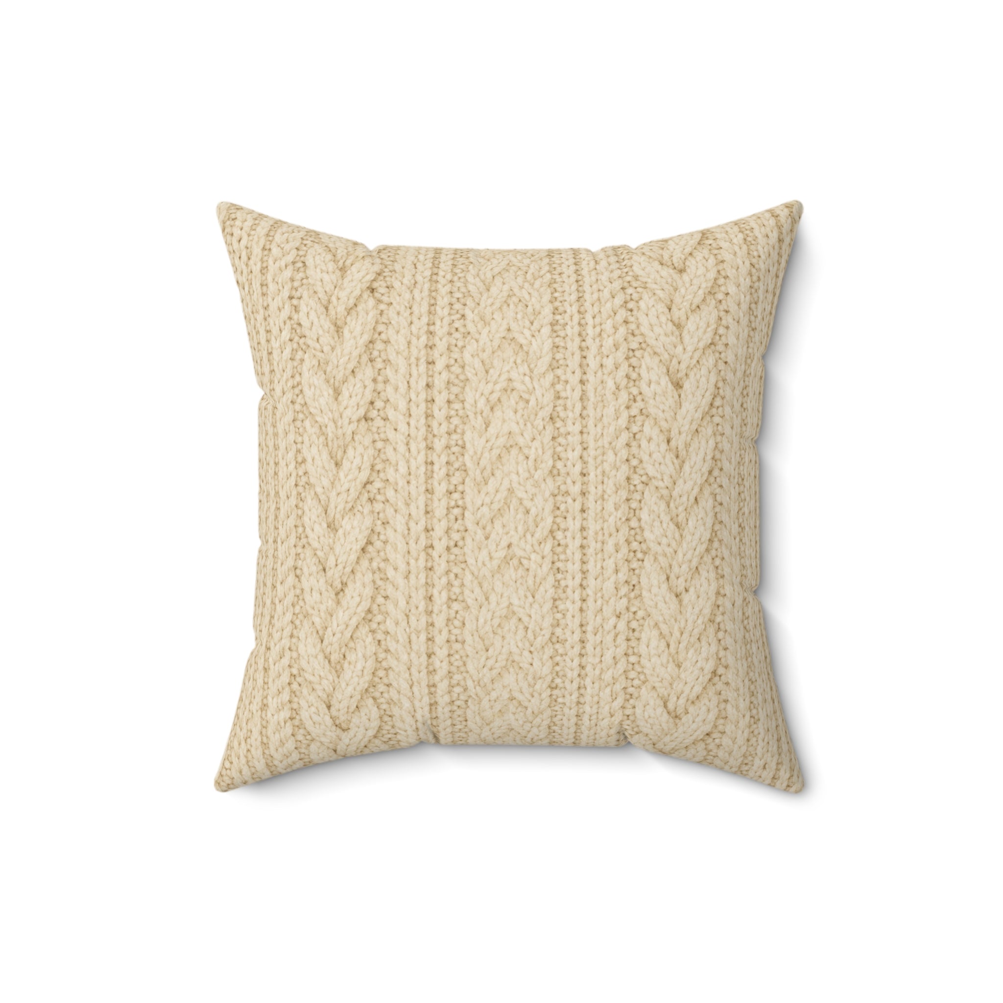 Old Soul Harvest™ Cozy Knit Throw Pillow - Throw Pillow from Old Soul Harvest Campfire Circle