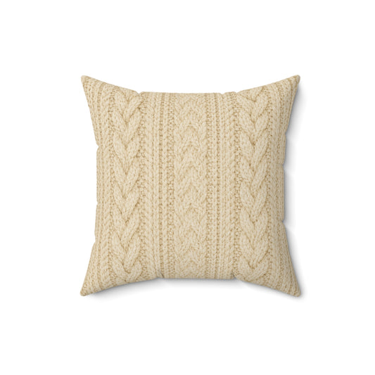 Old Soul Harvest™ Cozy Knit Throw Pillow - Throw Pillow from Old Soul Harvest Campfire Circle
