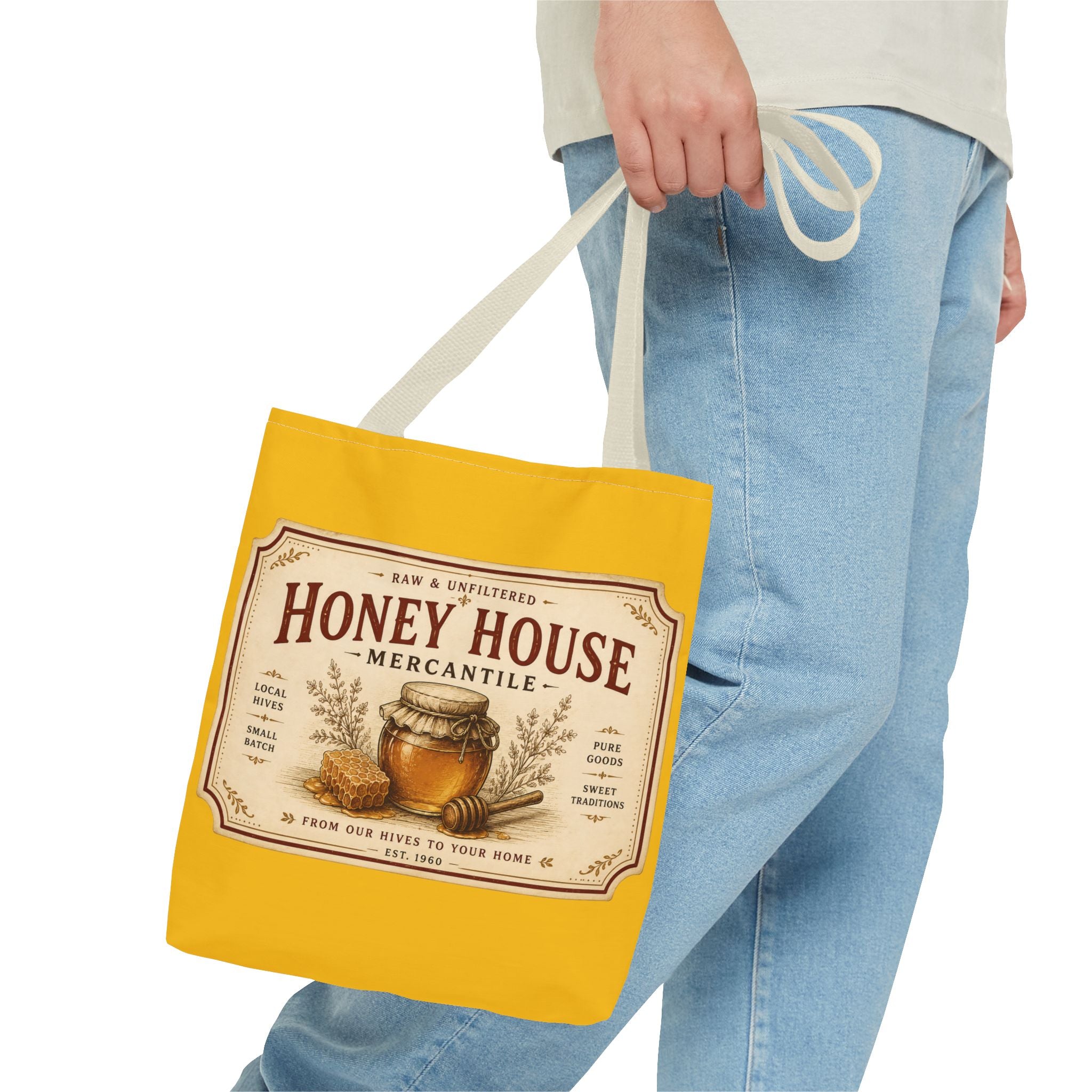 Tote Bag — Honey House Vintage Honey Label Design - Creations by Chris and Carlos