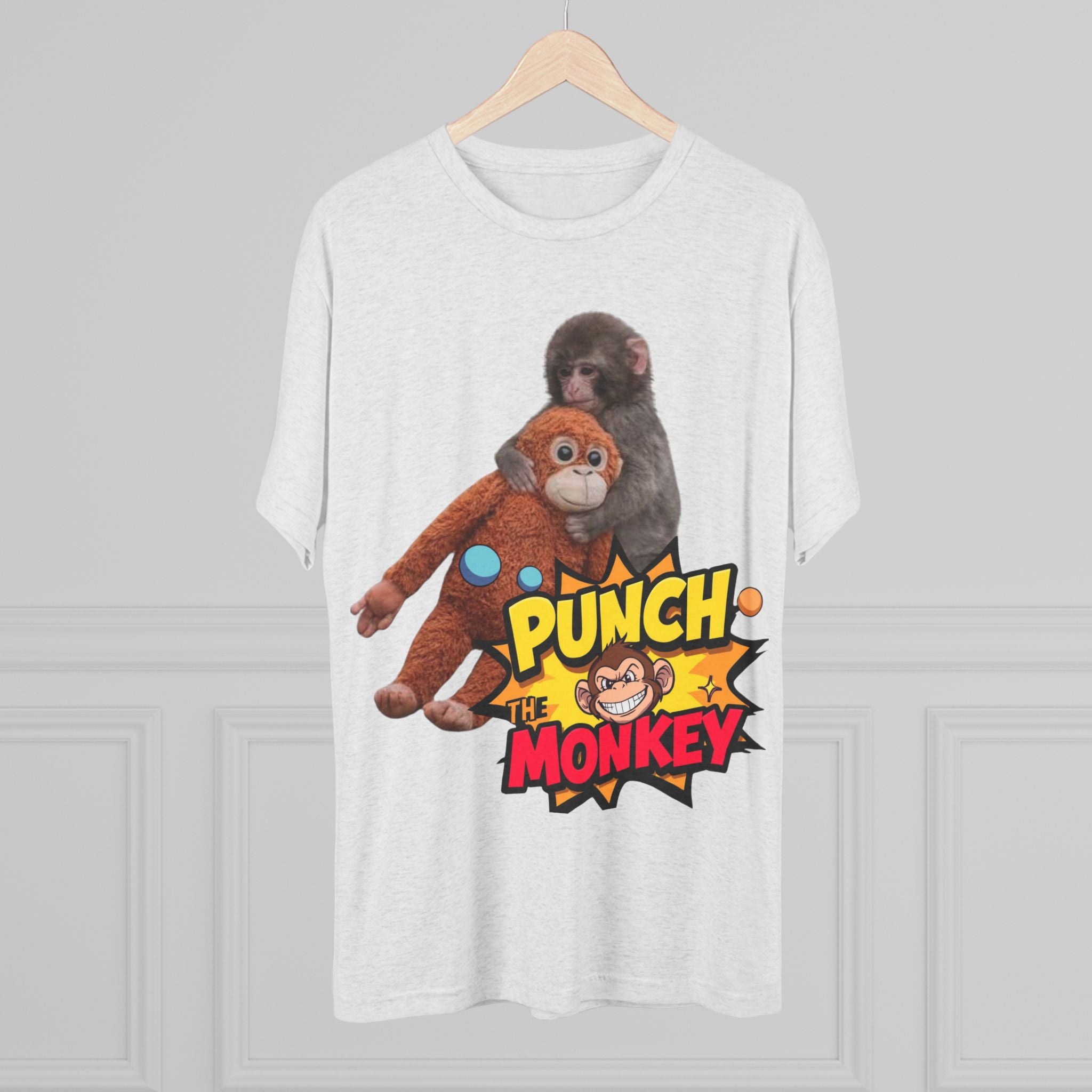 Punch the Monkey T-Shirt — Retro Comic Cartoon Monkey Graphic Tee - Creations by Chris and Carlos