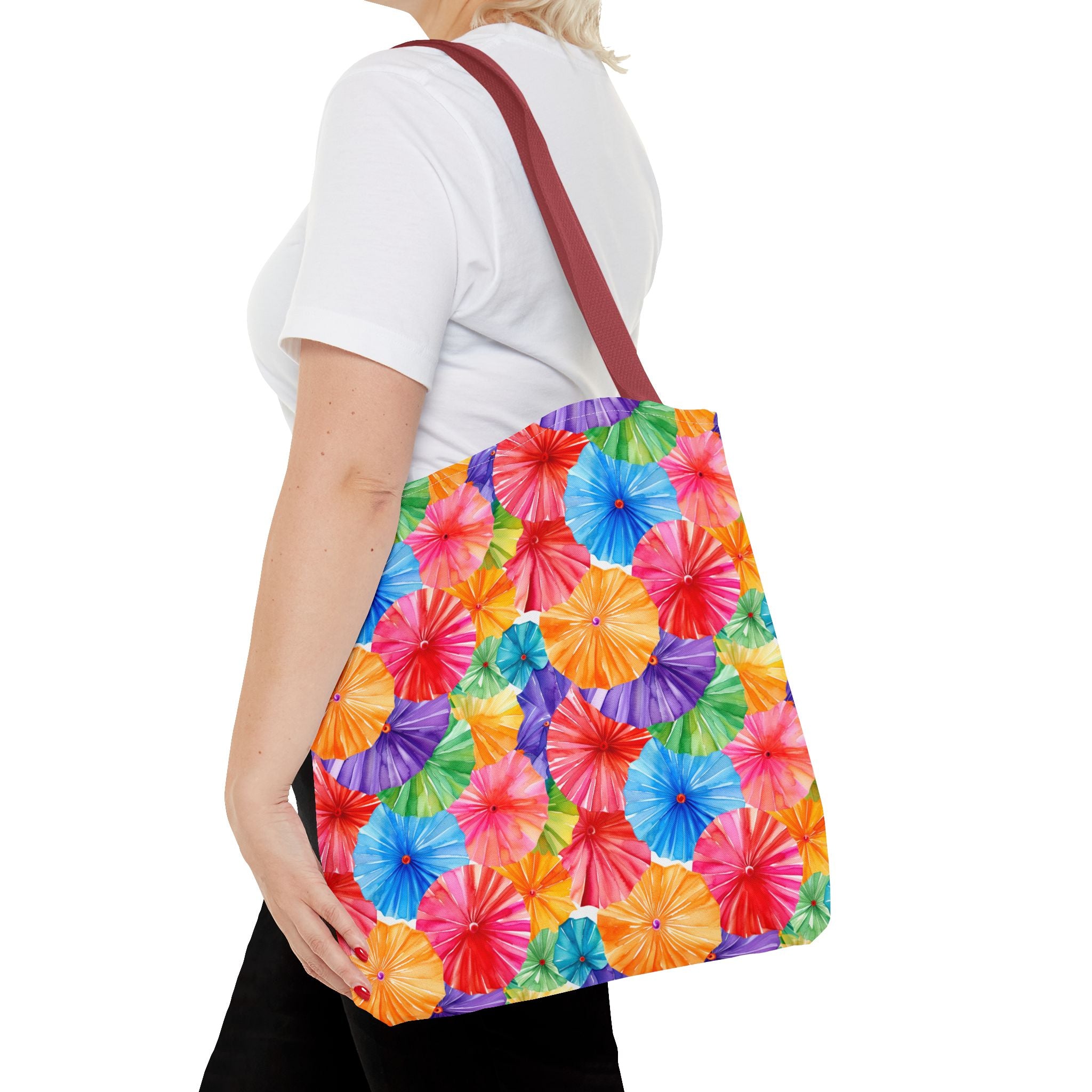 Sol y Alegría (Sun and Joy) Collection- Cactus Succulent Pattern Microfiber Blanket Soft Velveteen Throw for Home & Garden Lovers Colorful Paper Parasol Pattern Tote Bag — Vibrant Summer Beach Market Bag - Creations by Chris and Carlos