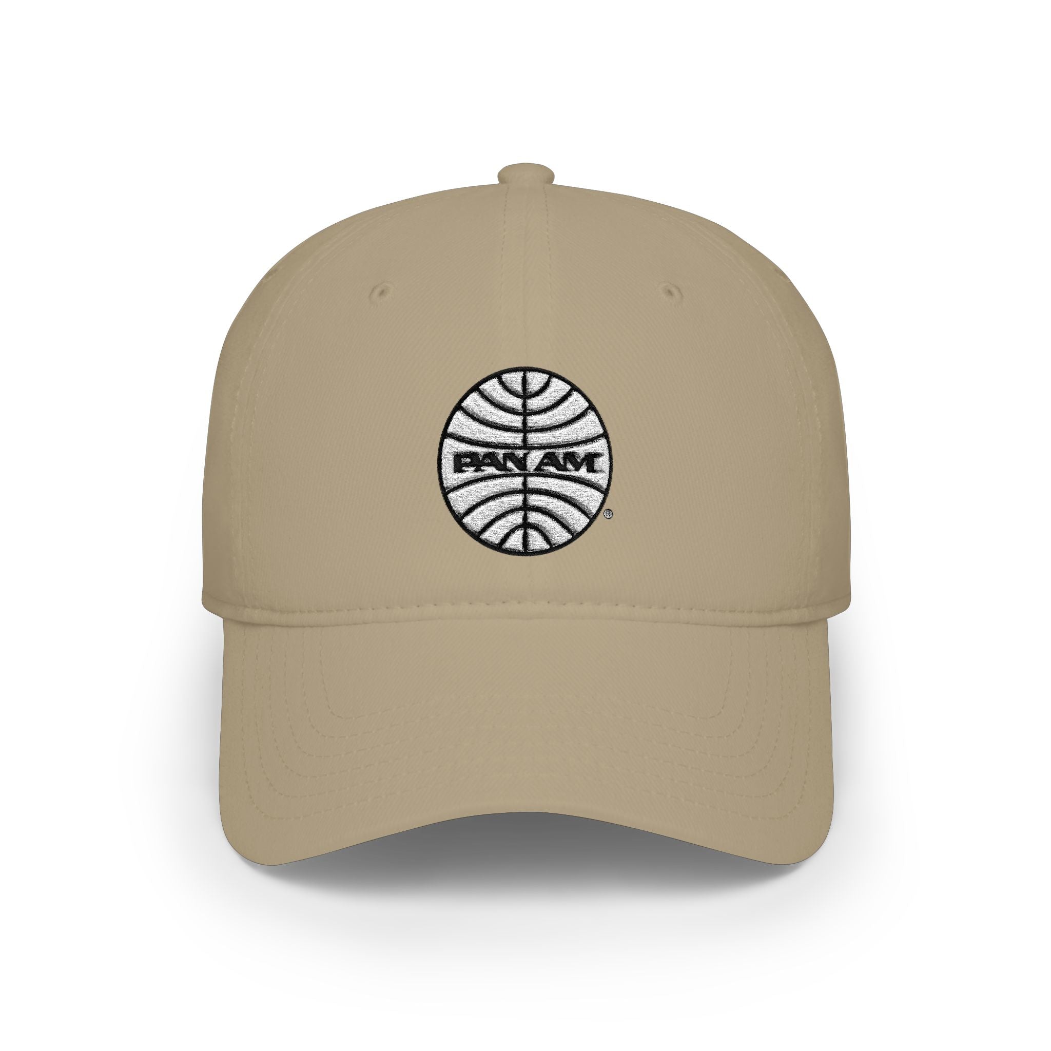 Pan Am Airlines Basketball Logo Low Profile Cap — Embroidered Sport Ball Dad Hat - Creations by Chris and Carlos
