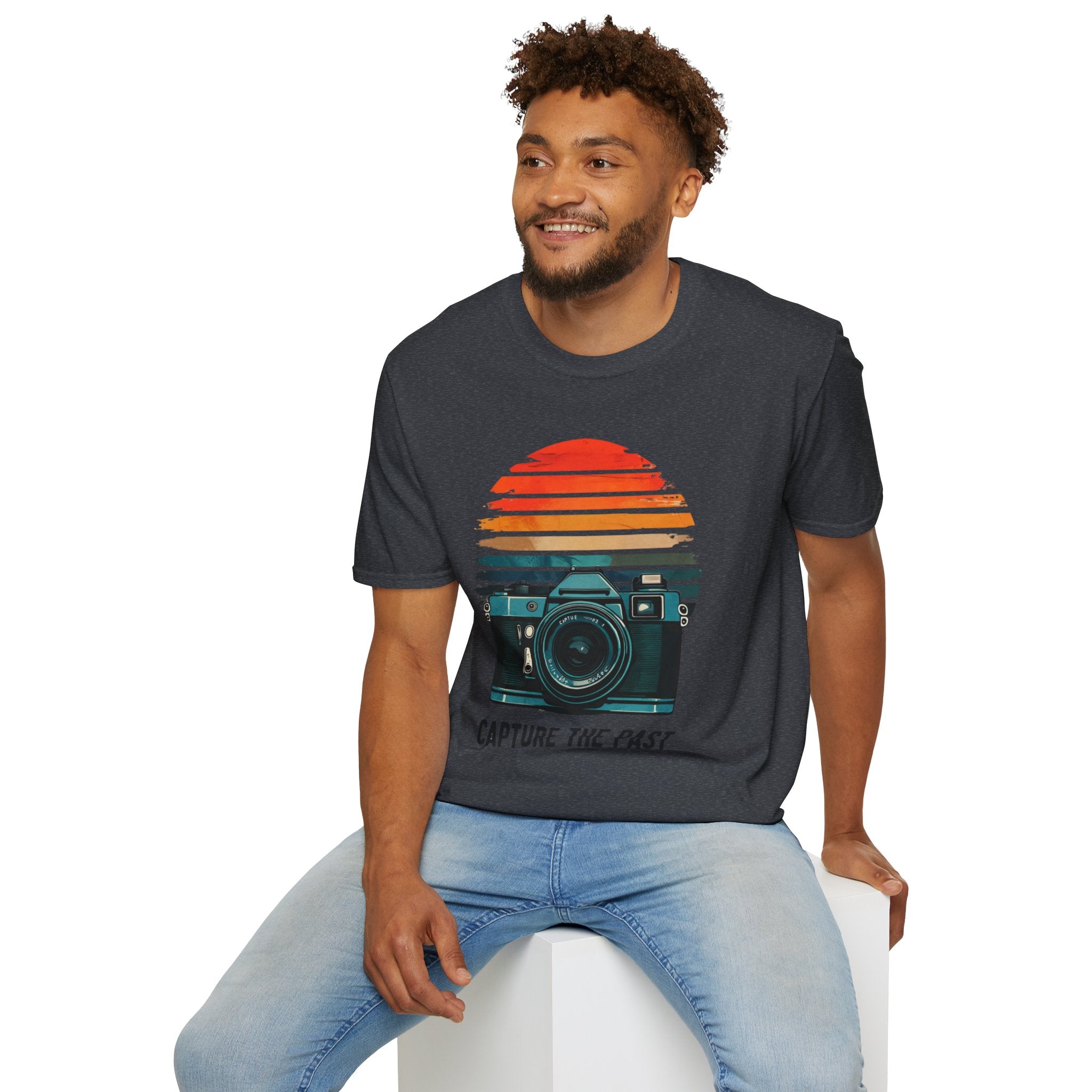 Capture The Past Camera T-Shirt — Vintage Retro Photography Tee - Creations by Chris and Carlos