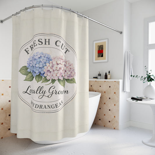Hydrangea 'Fresh Cut Locally Grown' Shower Curtain - Creations by Chris and Carlos