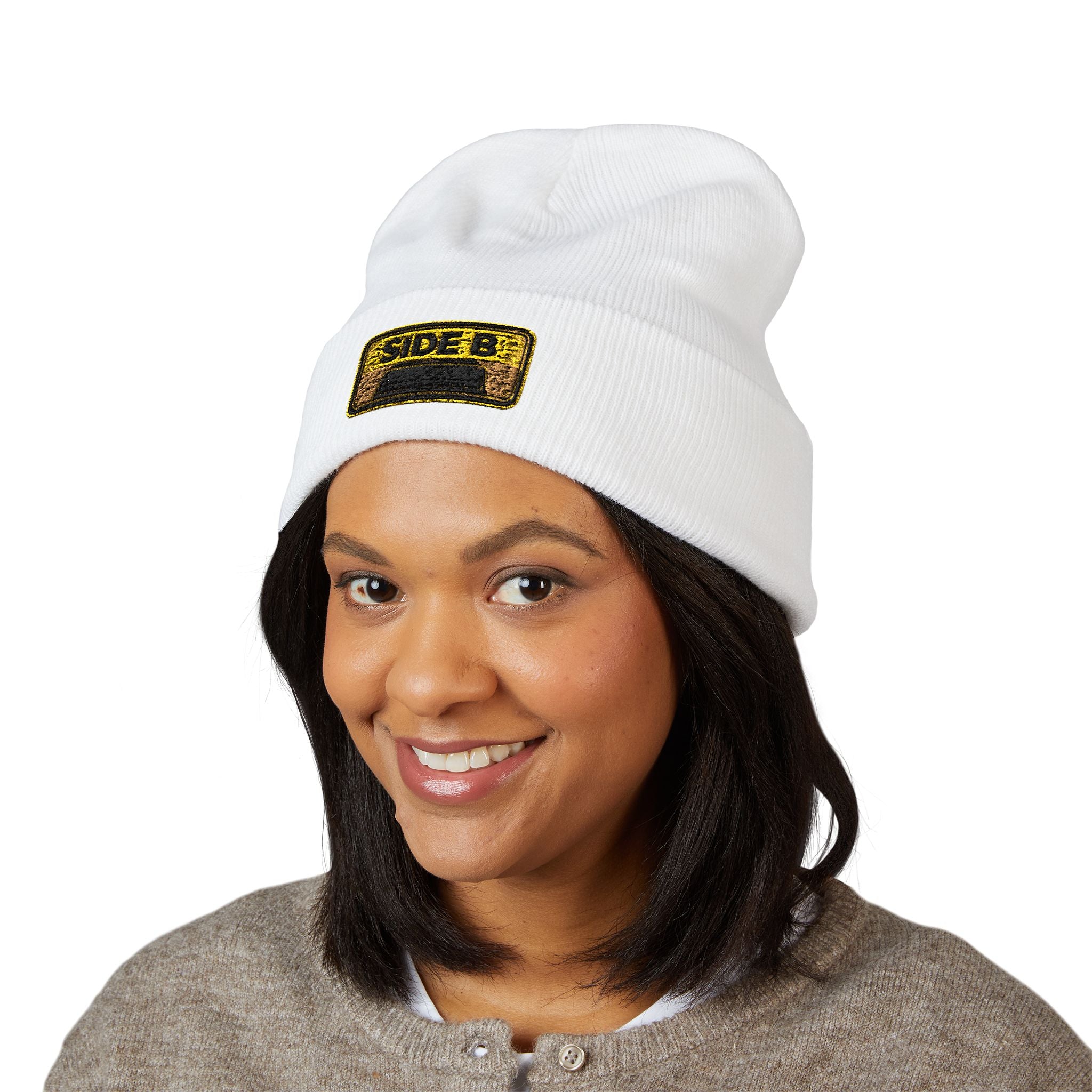Side B Cassette Embroidered Beanie - Creations by Chris and Carlos
