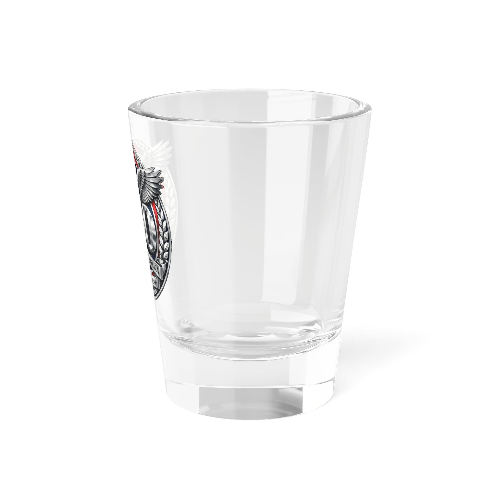 USA 250th Anniversary Eagle Shot Glass — 1.5 oz Patriotic Independence Day Keepsake - Creations by Chris and Carlos