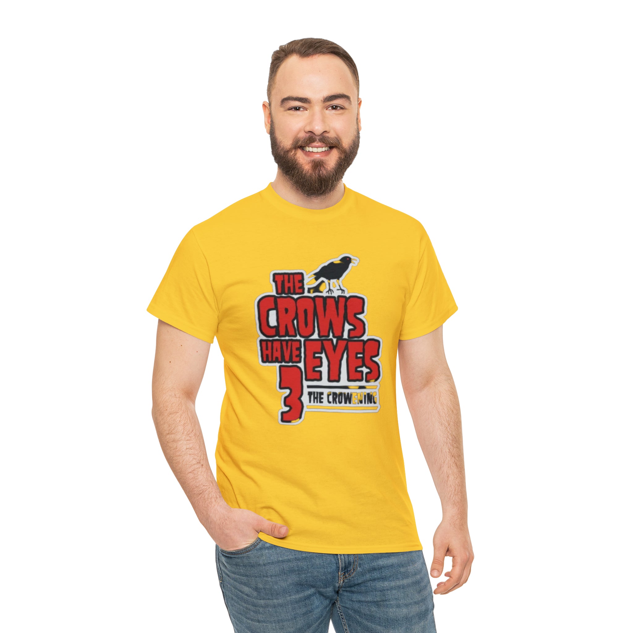 The Crows have eyes 3- Unisex Heavy Cotton T-Shirt - Creations by Chris and Carlos