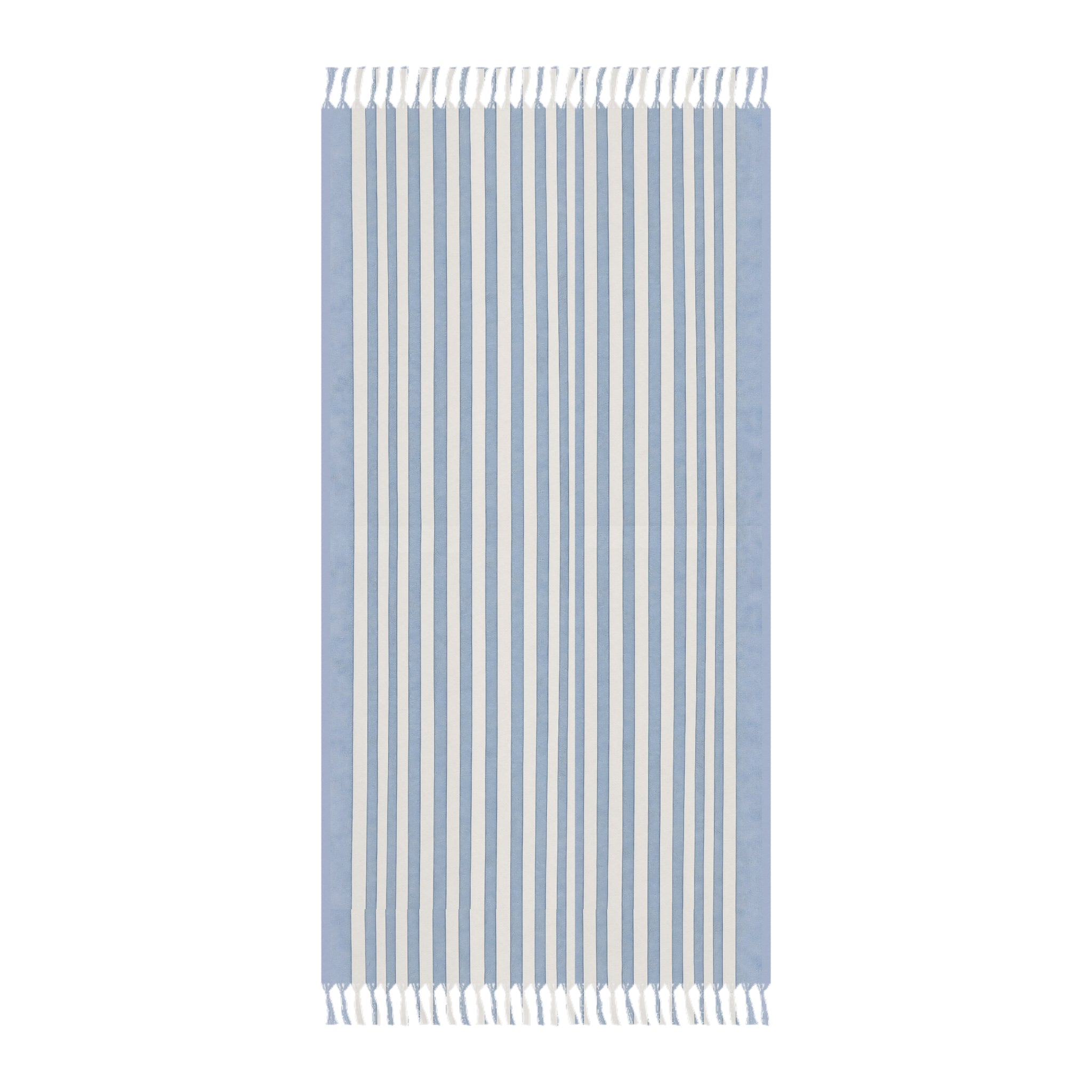 Boho Striped Turkish Beach Towel - Lightweight Fringe Cotton Swim & Pool Towel - Creations by Chris and Carlos