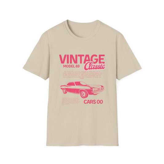 Vintage Classic Car T-Shirt — Retro Muscle Car Graphic Tee - Creations by Chris and Carlos