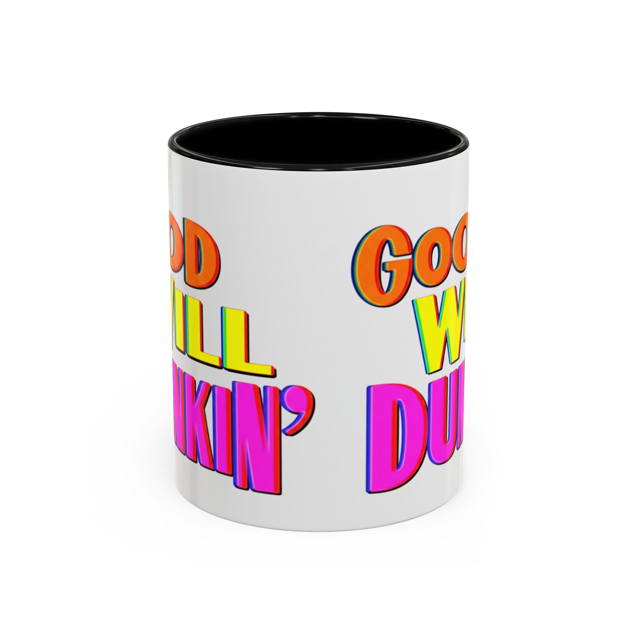 Good Will Dunkin' Coffee Mug — Colorful Retro Donut Lover Gift (11/15oz) - Creations by Chris and Carlos