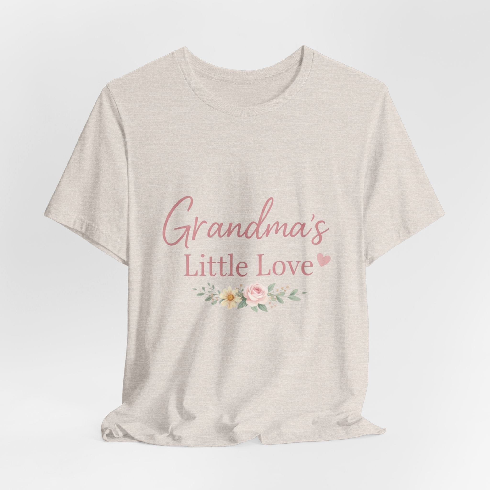 Grandma's Little Love T-Shirt — Floral Grandma Tee for New Grandmothers - Creations by Chris and Carlos
