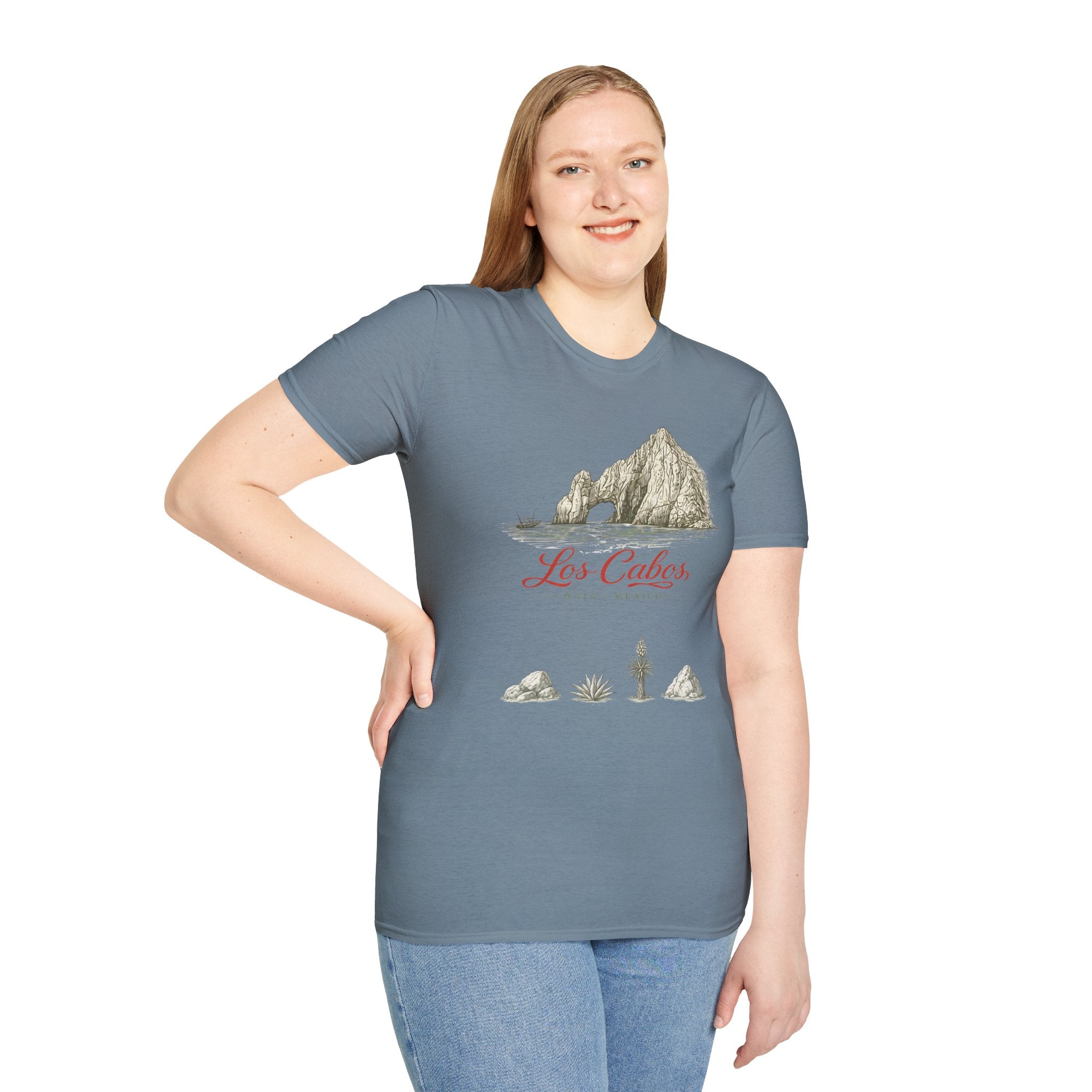 Los Cabos Mountain Illustration T‑Shirt — Retro Mexican Travel Tee - Creations by Chris and Carlos