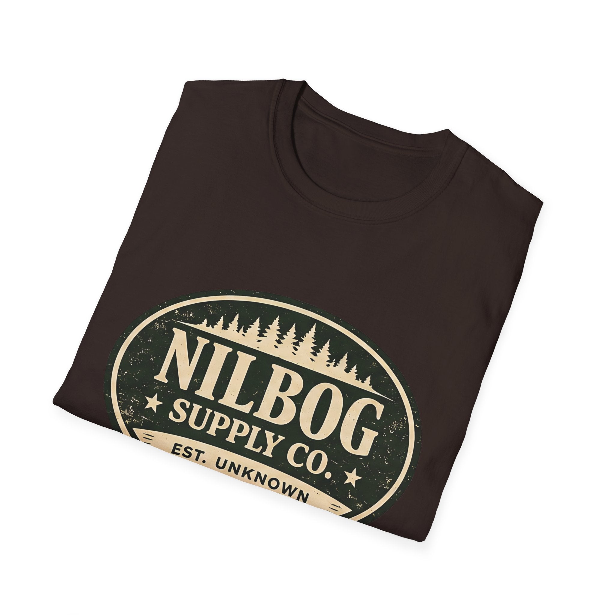 Nilbog Supply Co. T-Shirt — Vintage Horror Cabin Graphic Tee - Creations by Chris and Carlos