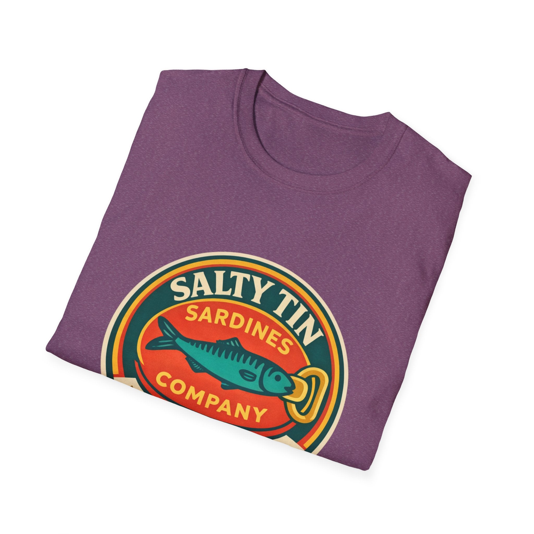 Salty Tin Sardines Vintage Logo T-Shirt - Creations by Chris and Carlos