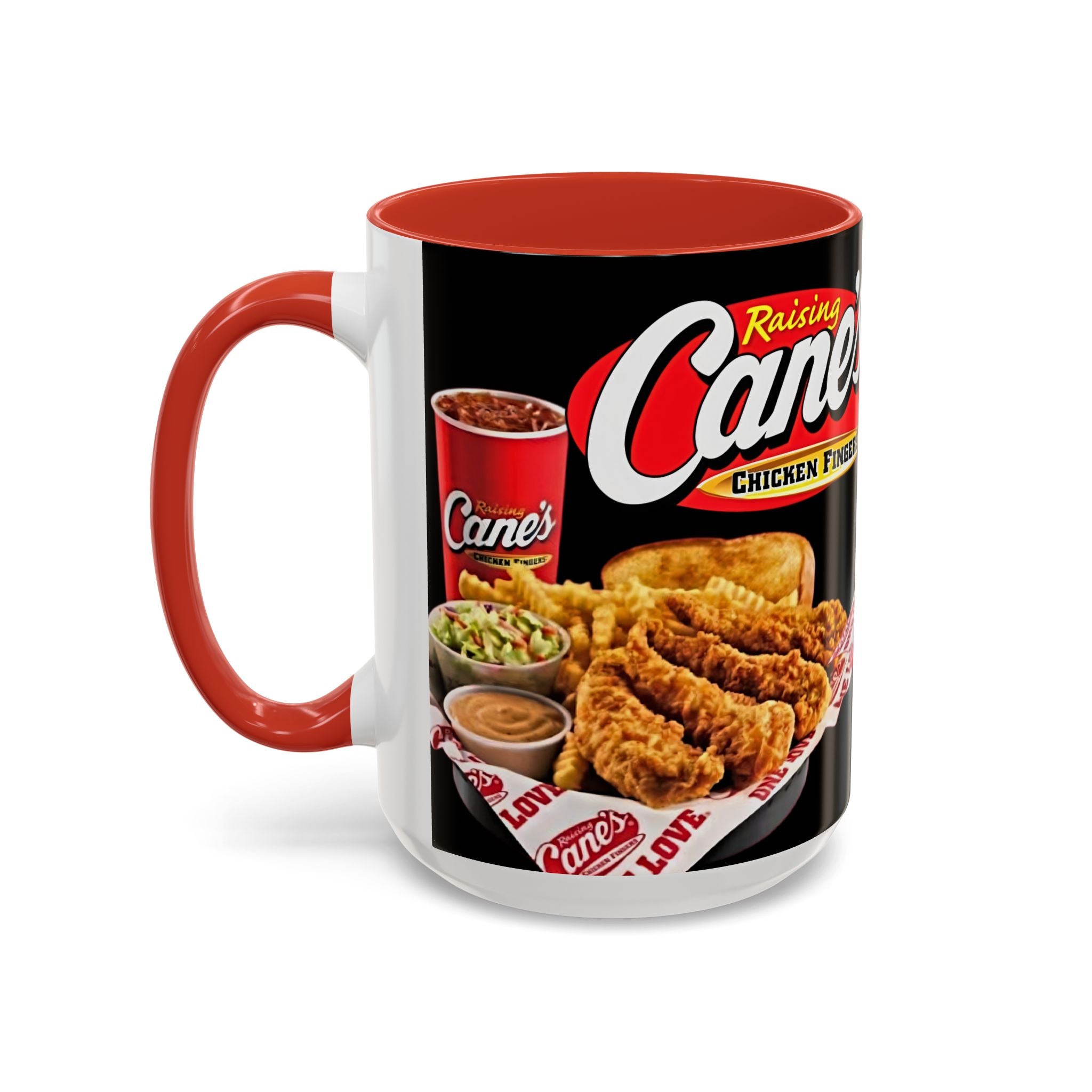 Raising Cane's Logo Coffee Mug – Chicken Fingers Fan Cup (11/15oz) - Creations by Chris and Carlos