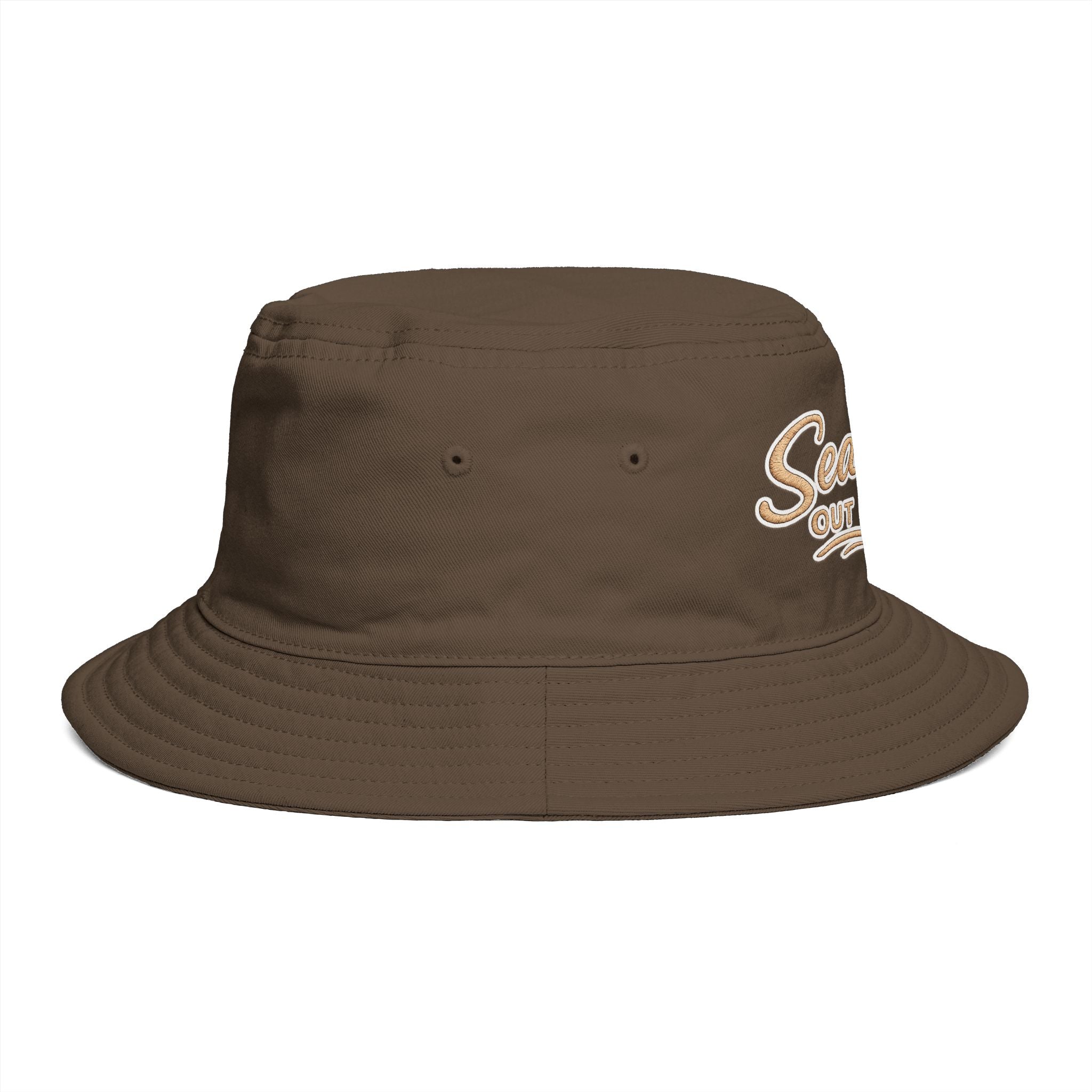 Sea You Out There Bucket Hat — Retro Coastal Embroidered Sun Hat - Creations by Chris and Carlos
