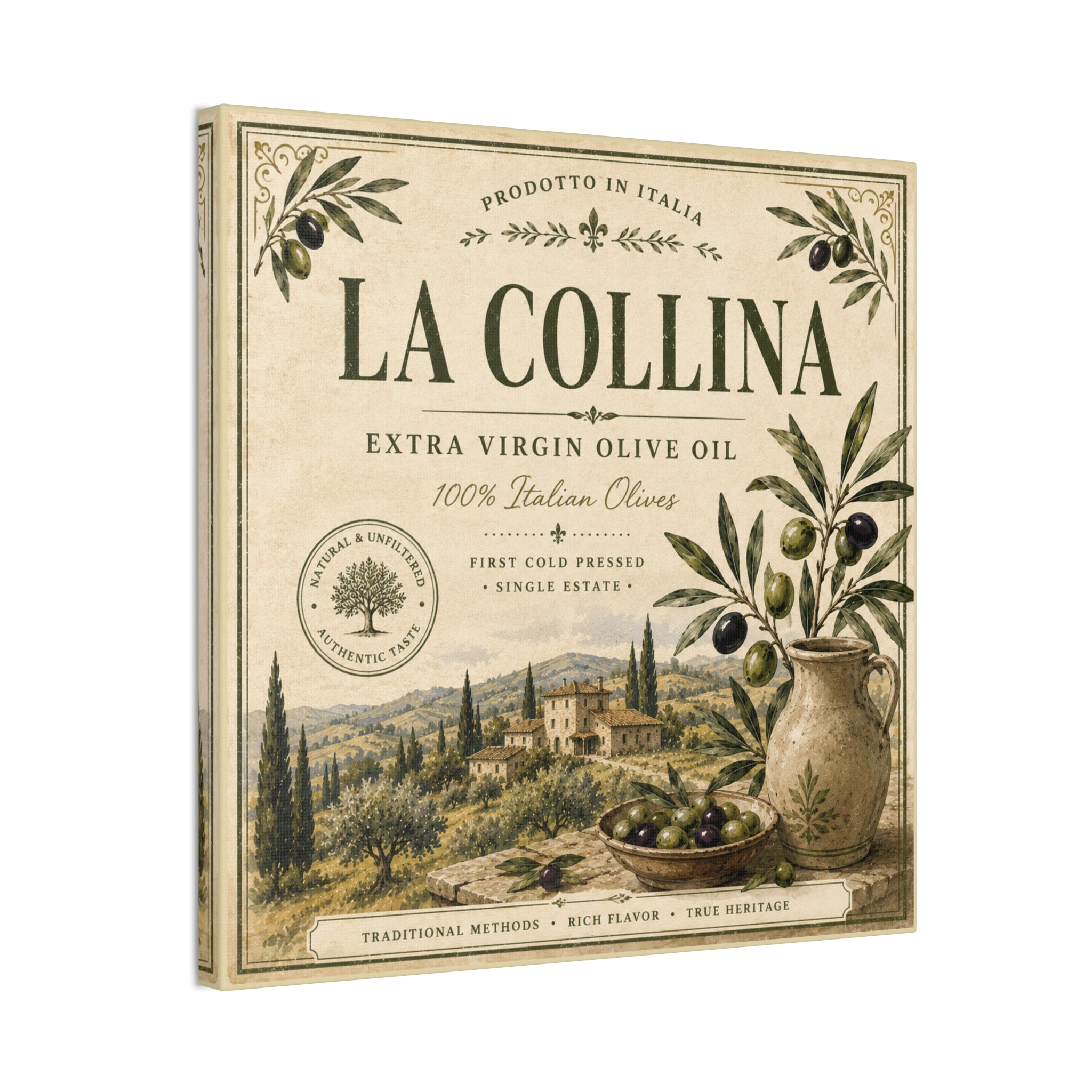 La Collina Olive Oil Canvas Wall Art - Creations by Chris and Carlos