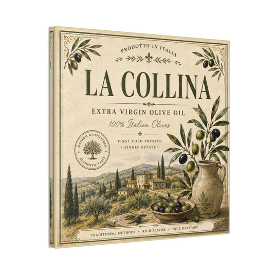 La Collina Olive Oil Canvas Wall Art - Creations by Chris and Carlos