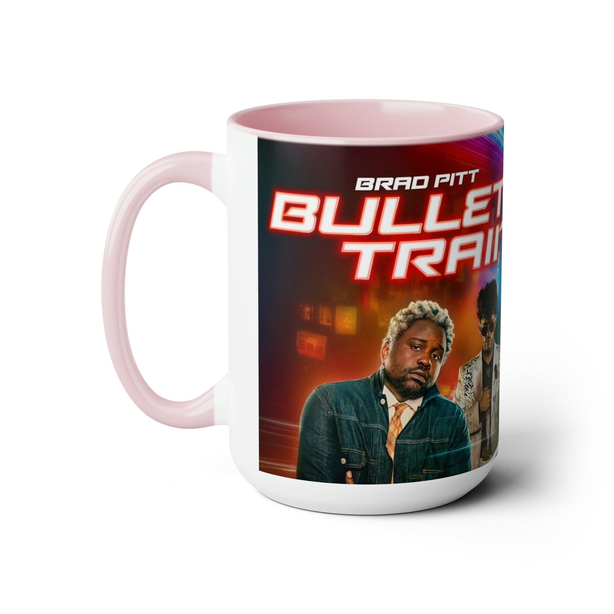 Bullet Train- Two-Tone Coffee Mugs, 15oz - Creations by Chris and Carlos
